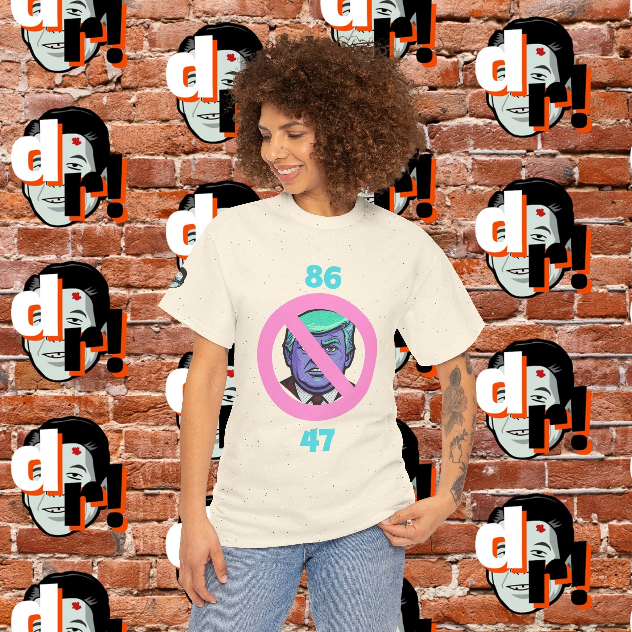 86/47 Teal & Pink Variant Unisex Heavy Cotton Tee