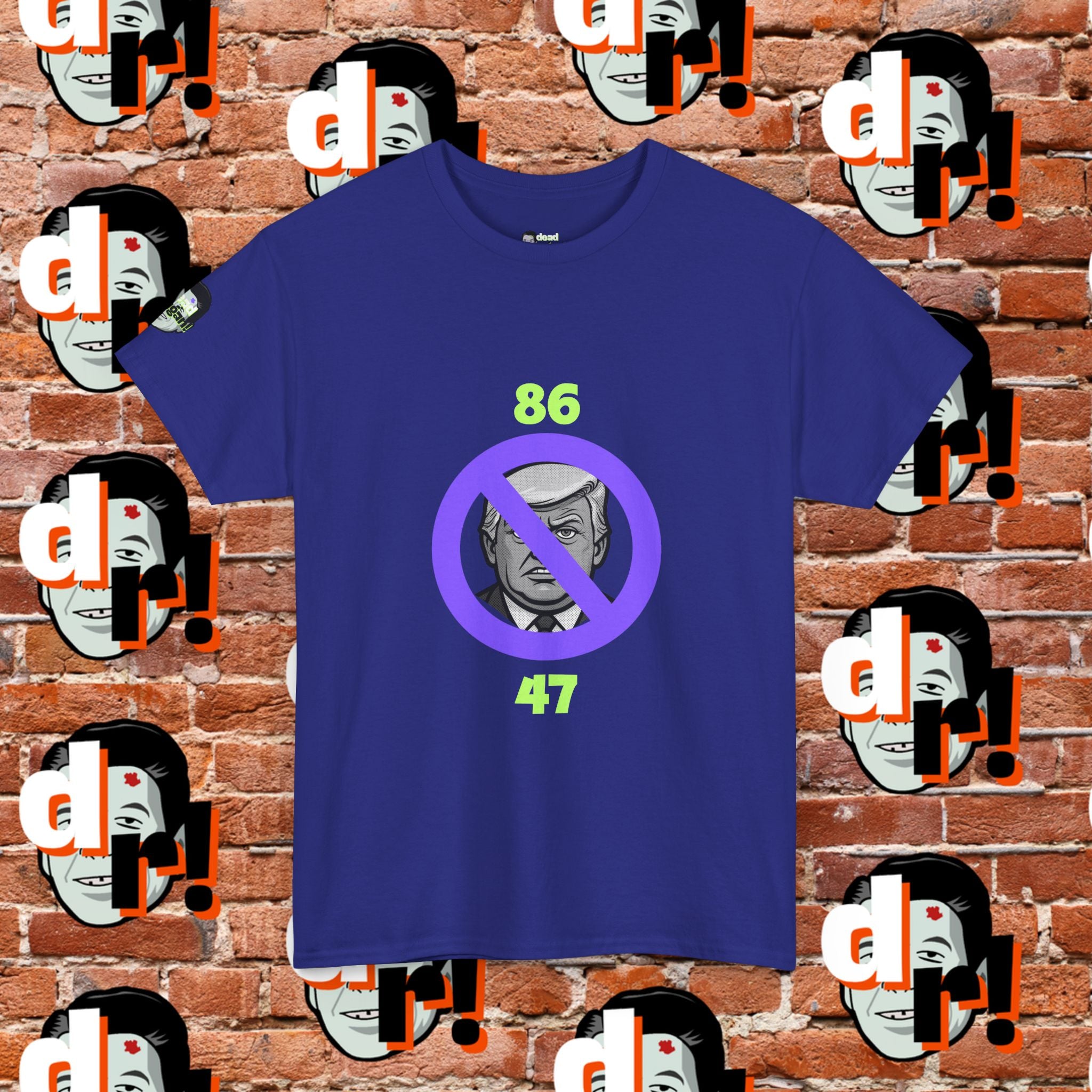 86/47 Lime & Purple  Variant Unisex Heavy Cotton Tee