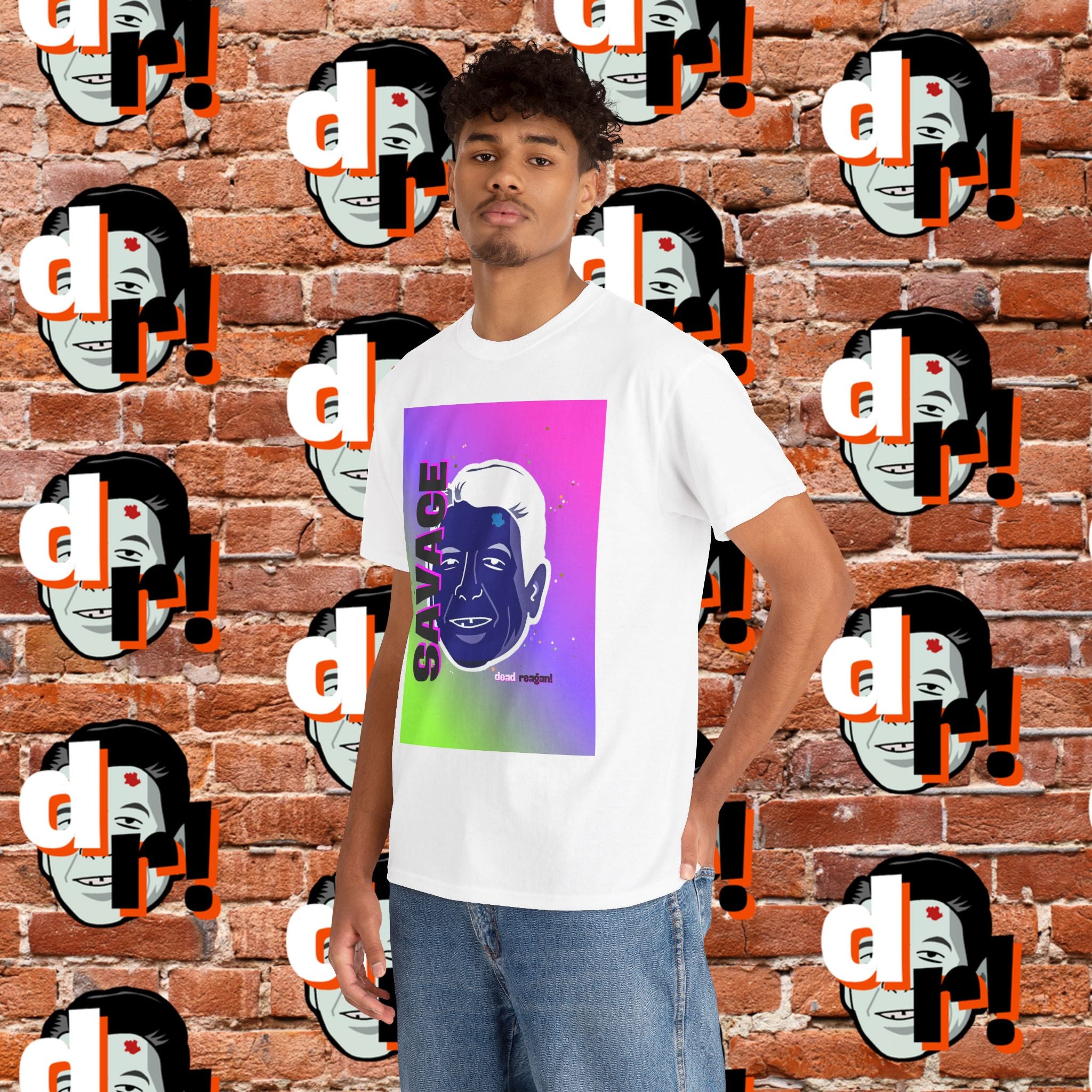 Savage Dead Reagan Graphic Tee Inverted