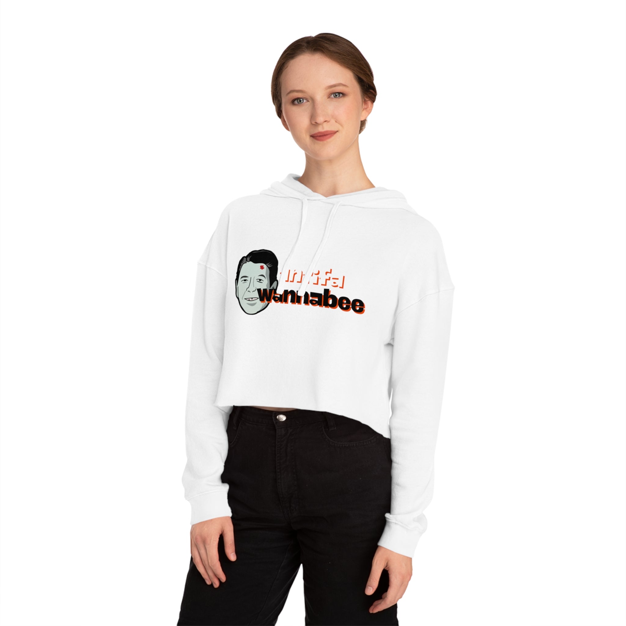 Antifa Wannabe Cropped Hoodie