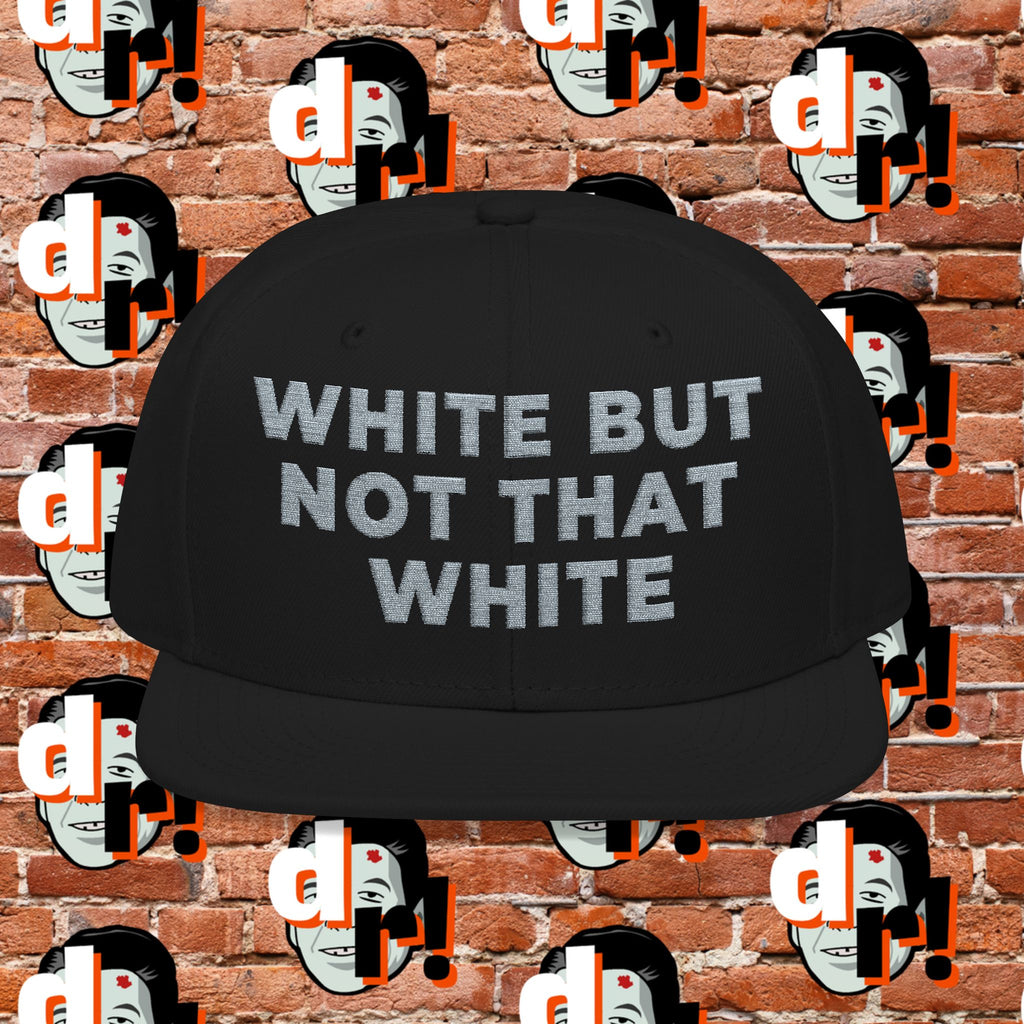 White But Not That White (Gray Letters) Snapback