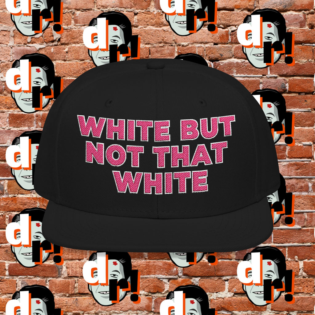 White But Not That White (Pink Letter W/O) Snapback