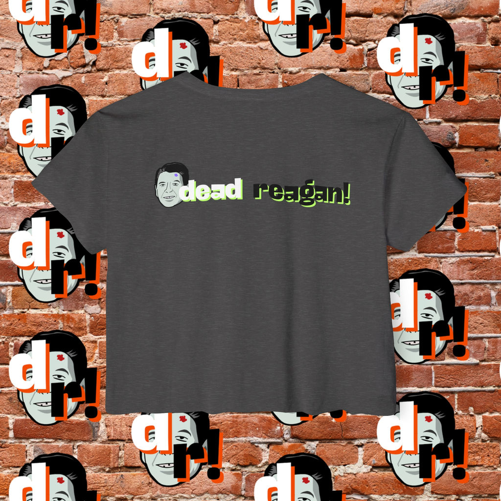 Antifa Wannabee Festival Crop Top (Lime Letter)