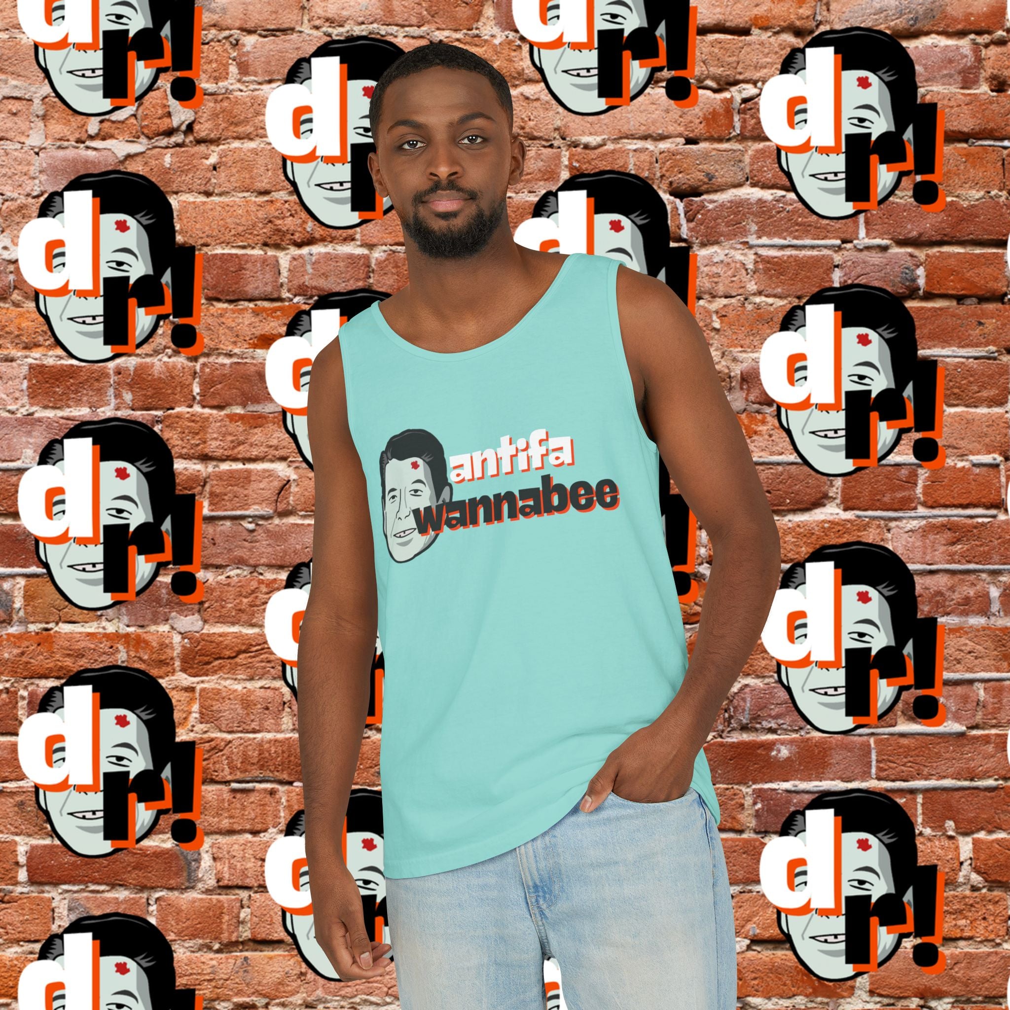Antifa Wannabee Graphic Tank Top