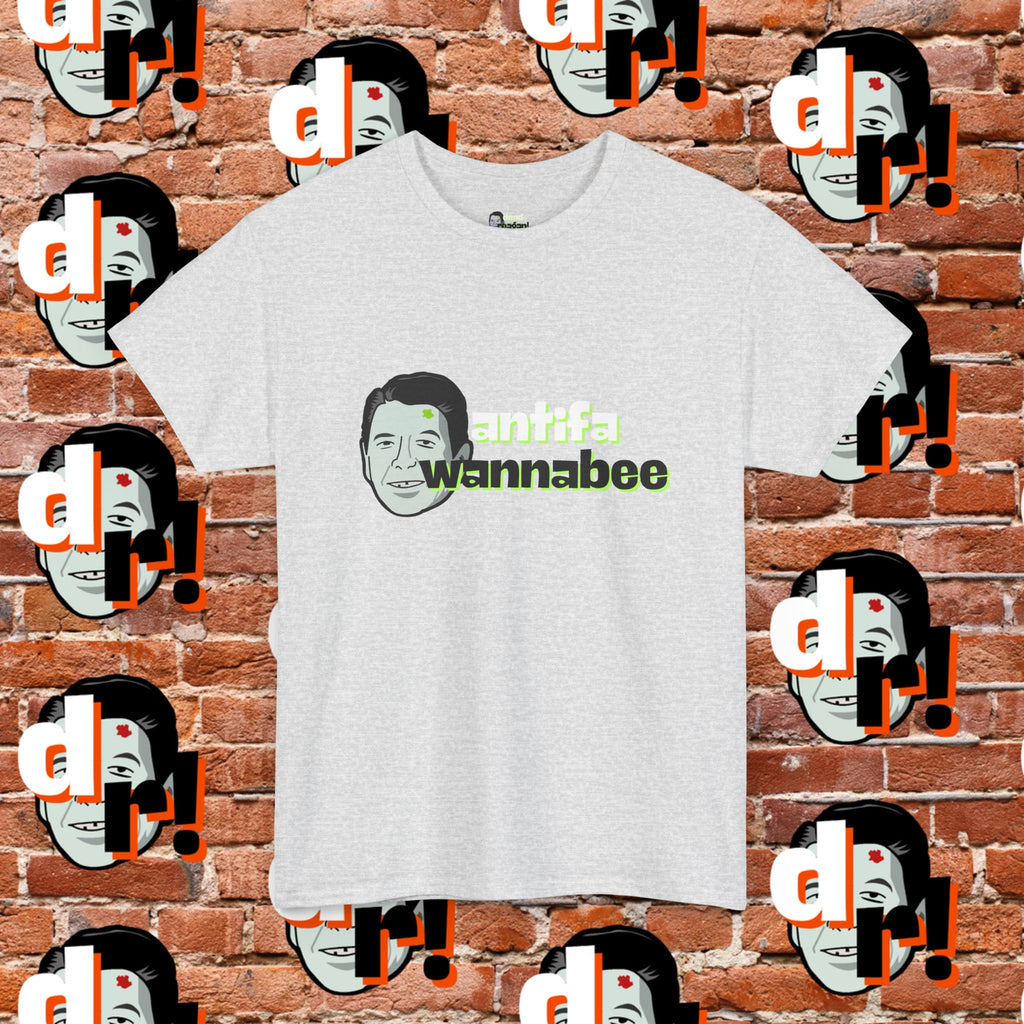 Antifa Wannabe (Lime) Unisex Heavy Cotton Tee