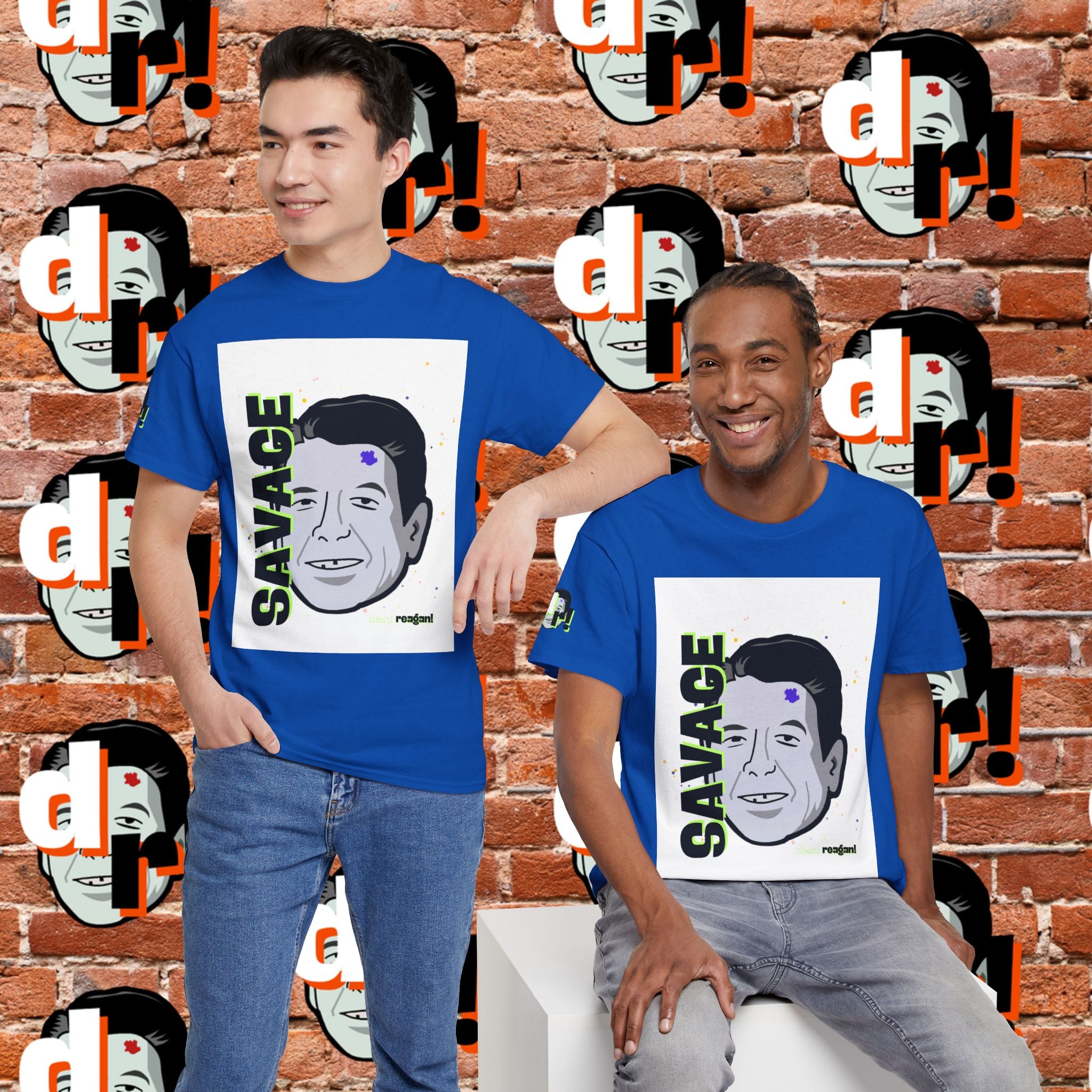 Savage Dead Reagan Graphic Tee Lime