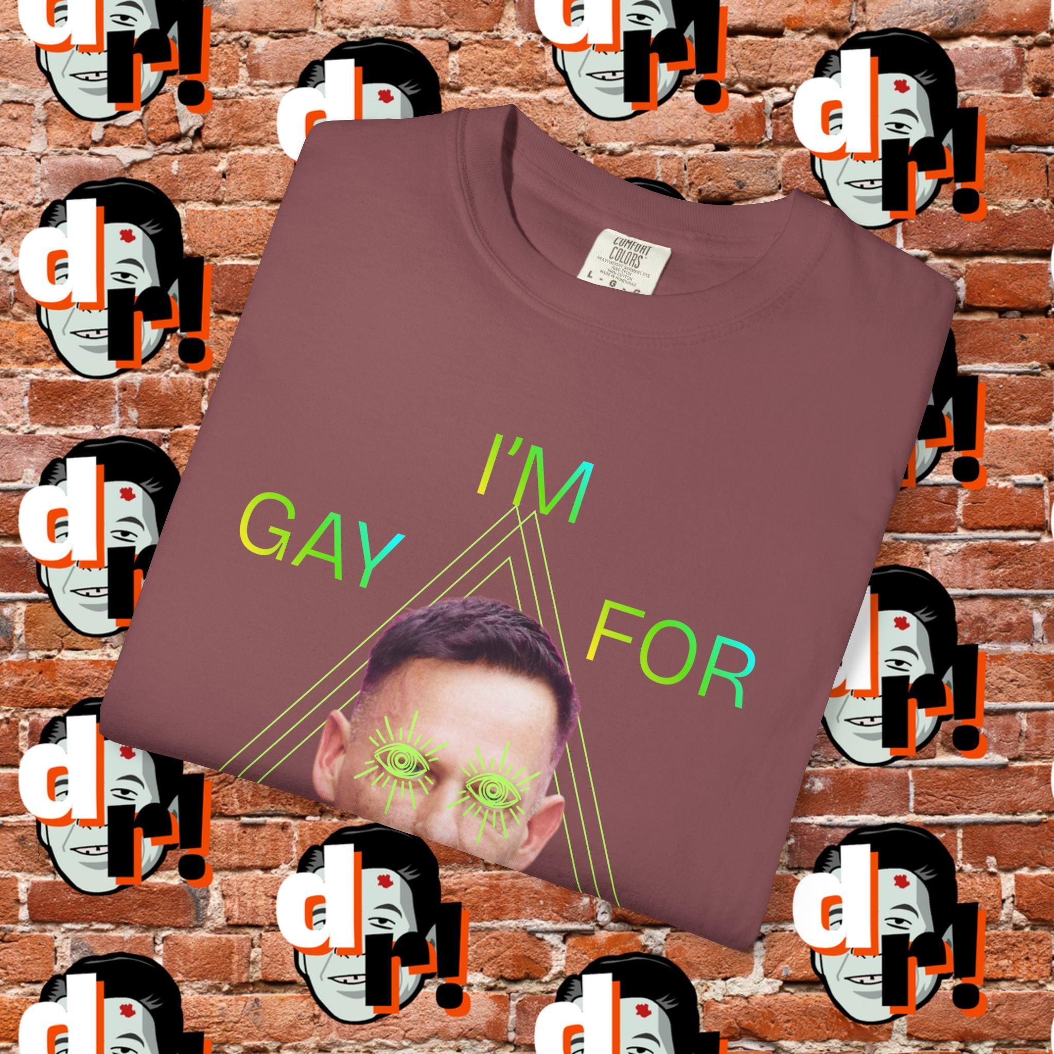 Gay for Mass Surveillance (Lime) Cotton T- Shirt