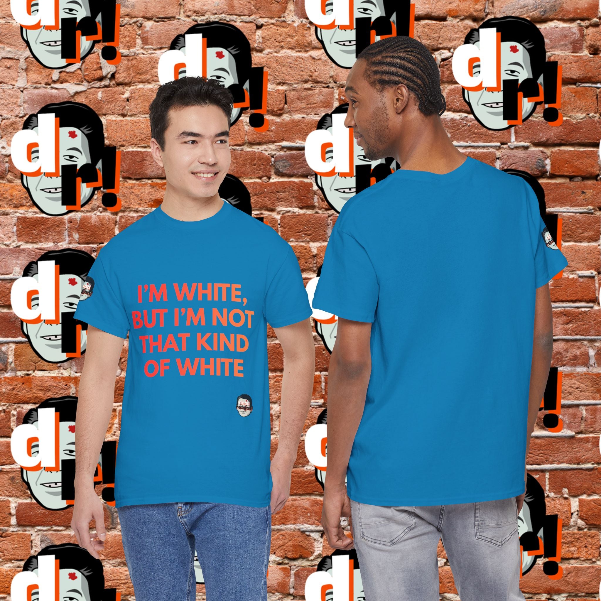 I’m White But… (Orange Gradient Letter) Unisex Heavy Cotton Tee