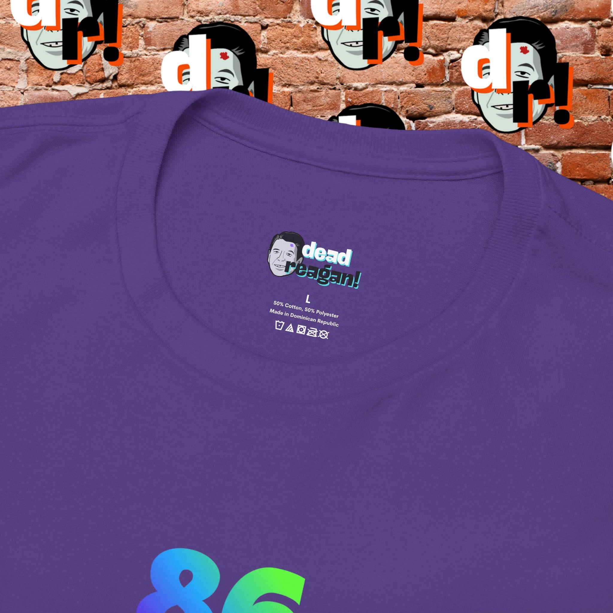 86/47 Lime & Blue Unisex Heavy Cotton Tee
