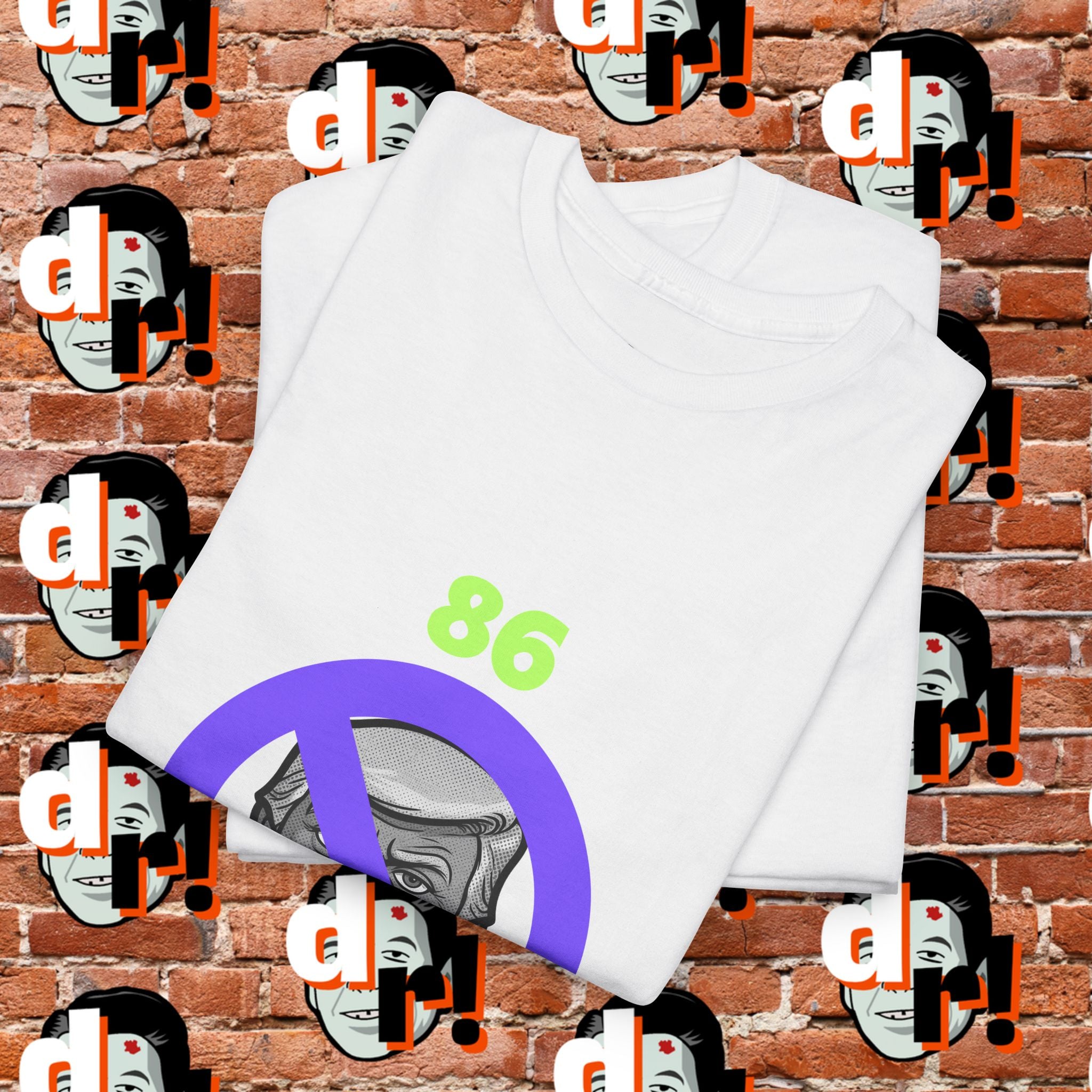 86/47 Lime & Purple  Variant Unisex Heavy Cotton Tee