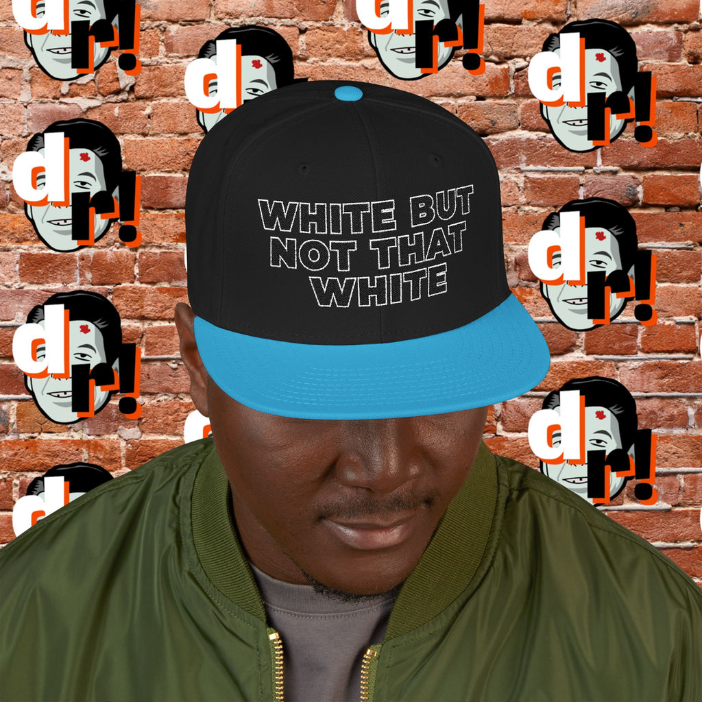 White But Not That White (Black Letter w/o)Snapback