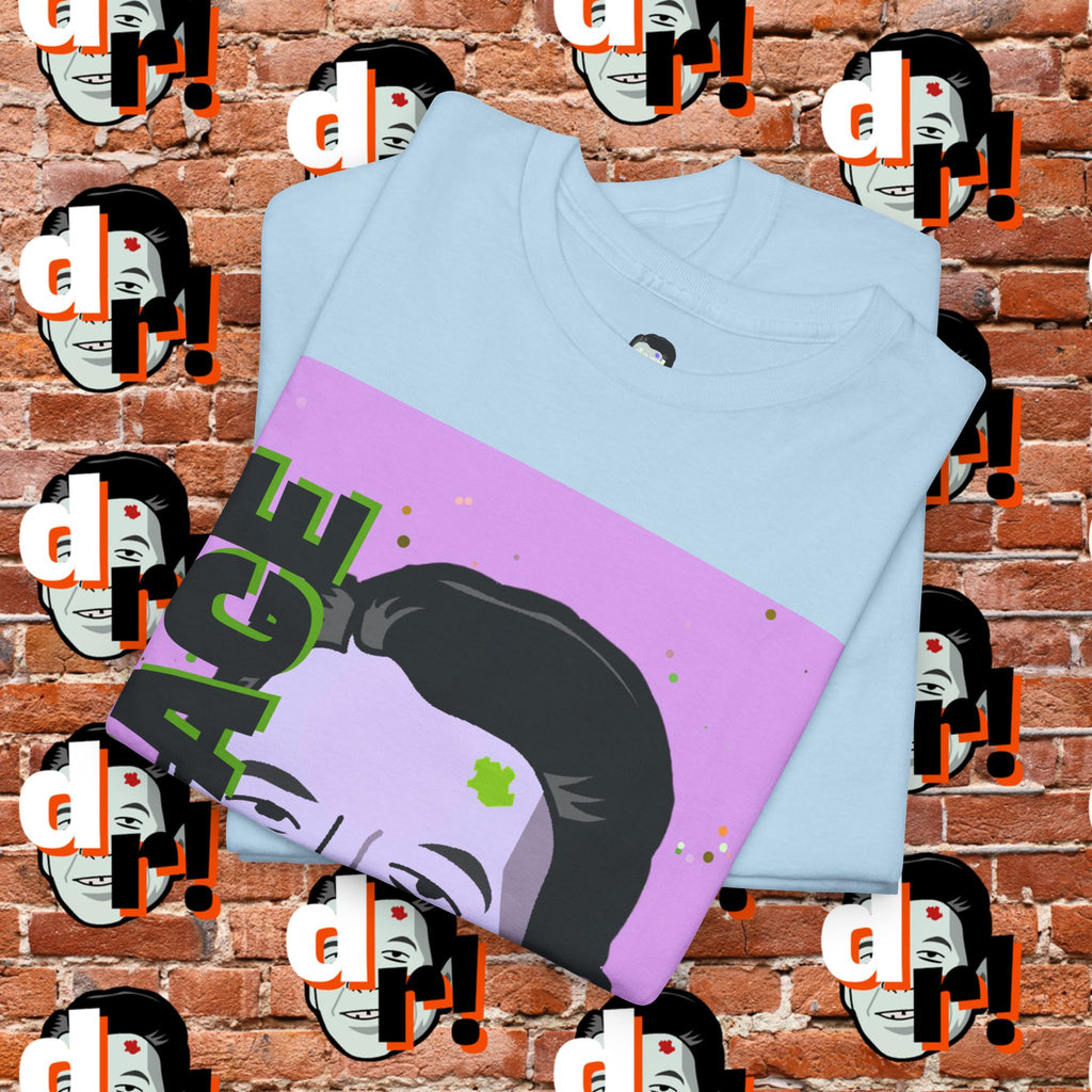 Savage Dead Reagan Graphic Tee Lavender and Lime