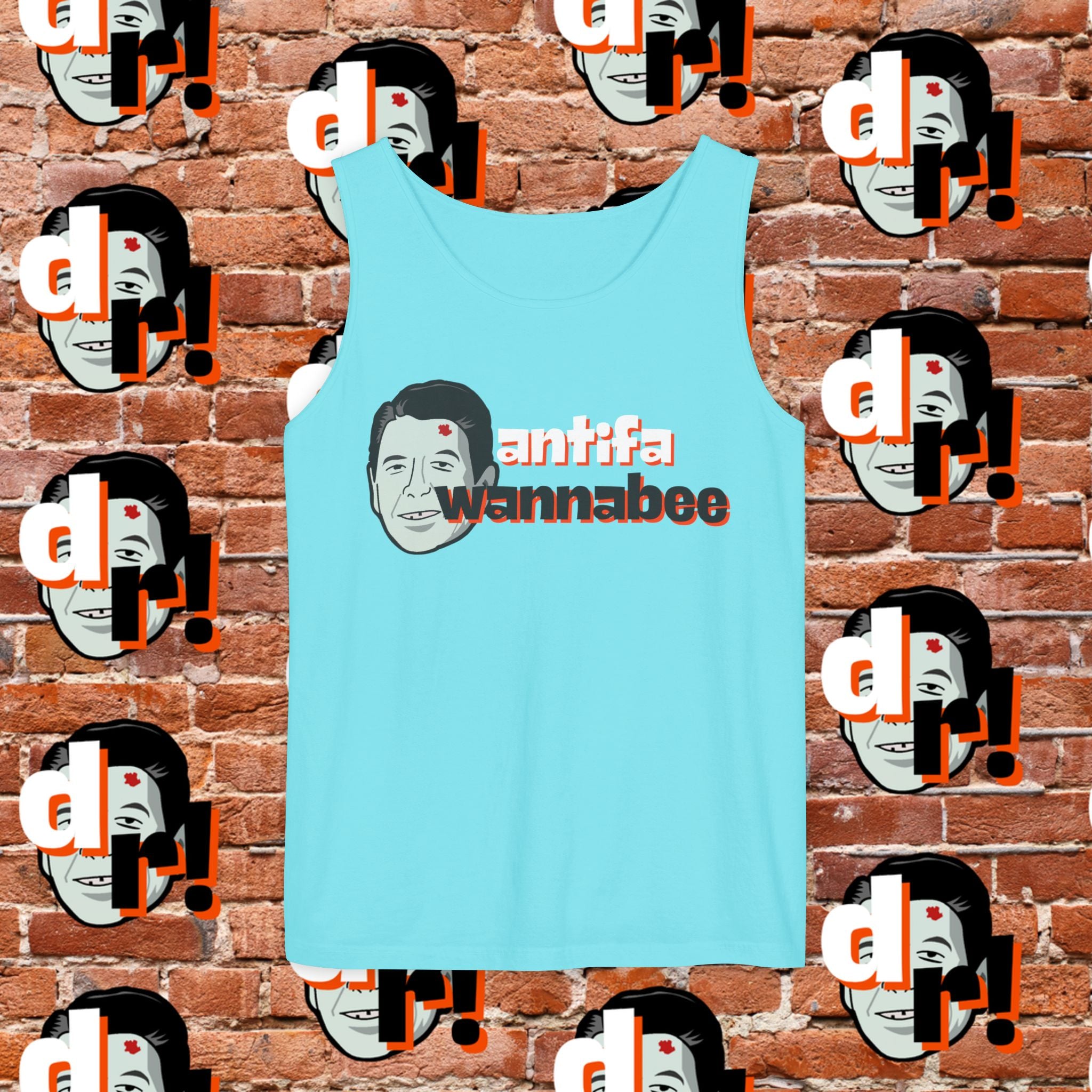 Antifa Wannabee Graphic Tank Top