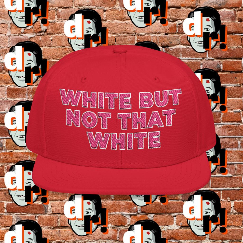 White But Not That White (Pink Letter W/O) Snapback