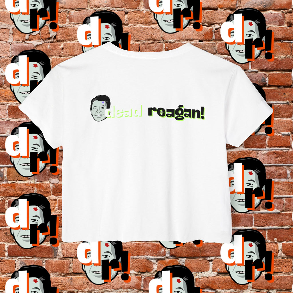 Antifa Wannabee Festival Crop Top (Lime Letter)