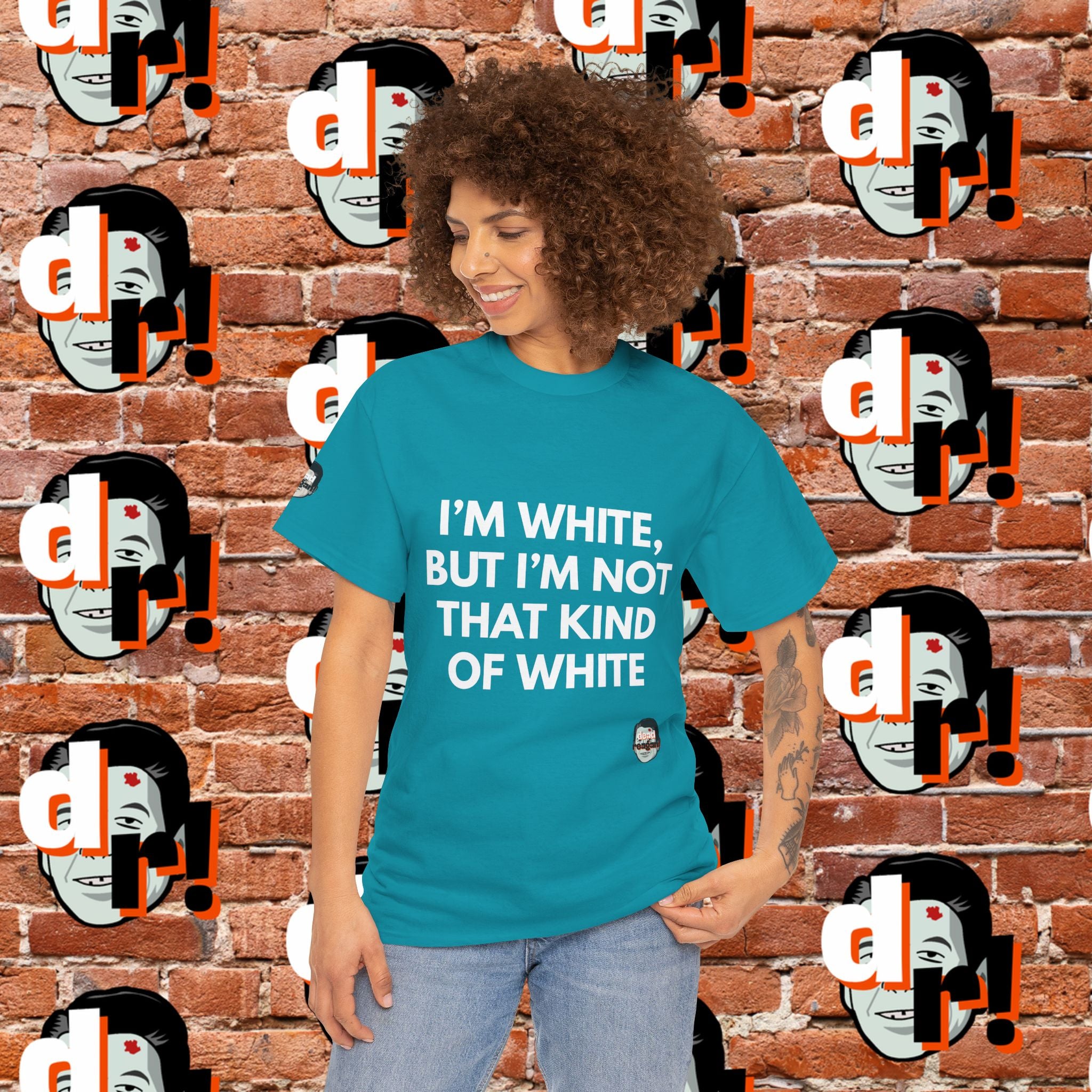 I’m White but… (White Letter) Unisex Heavy Cotton Tee
