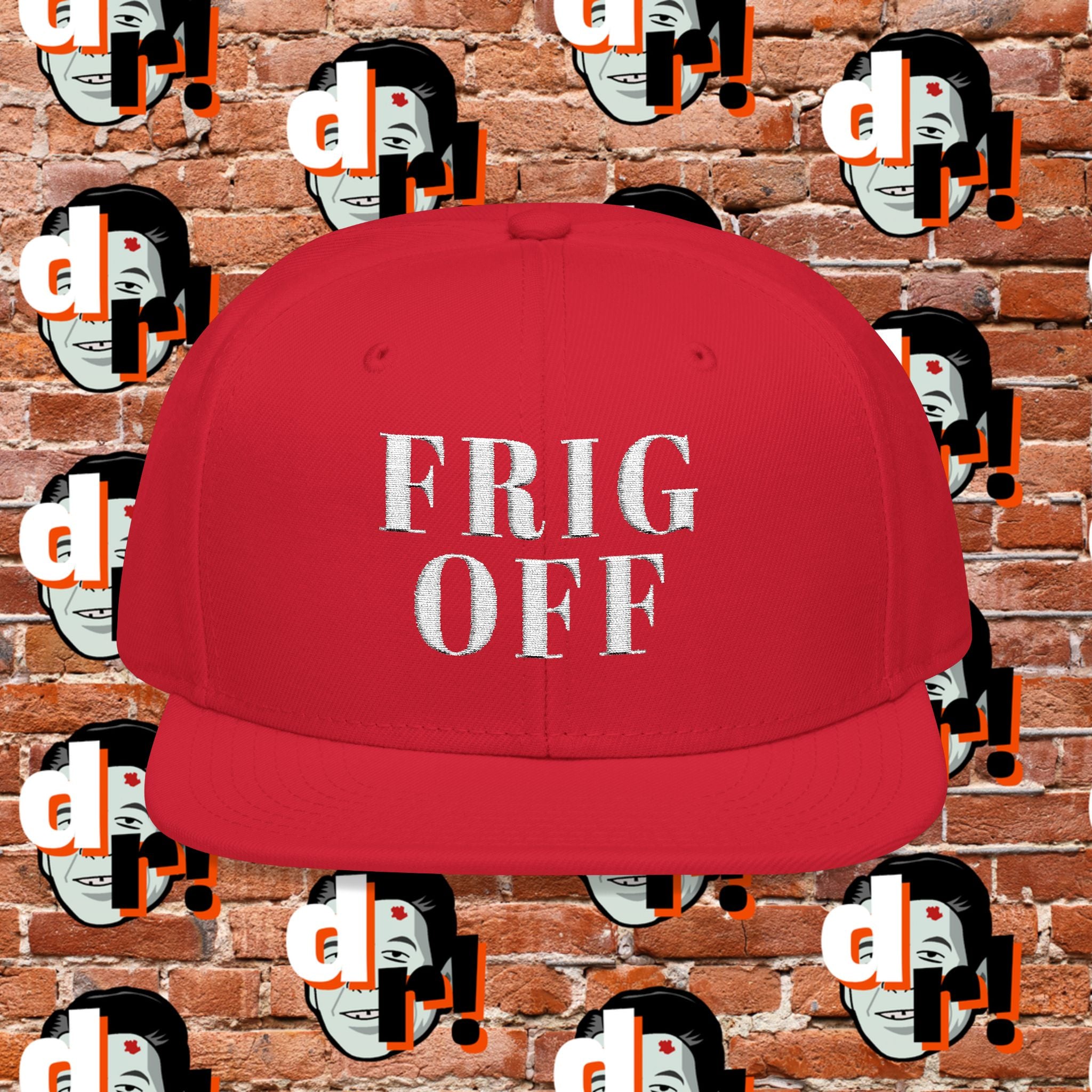 Frig Off Red Snapback (Embroidery)