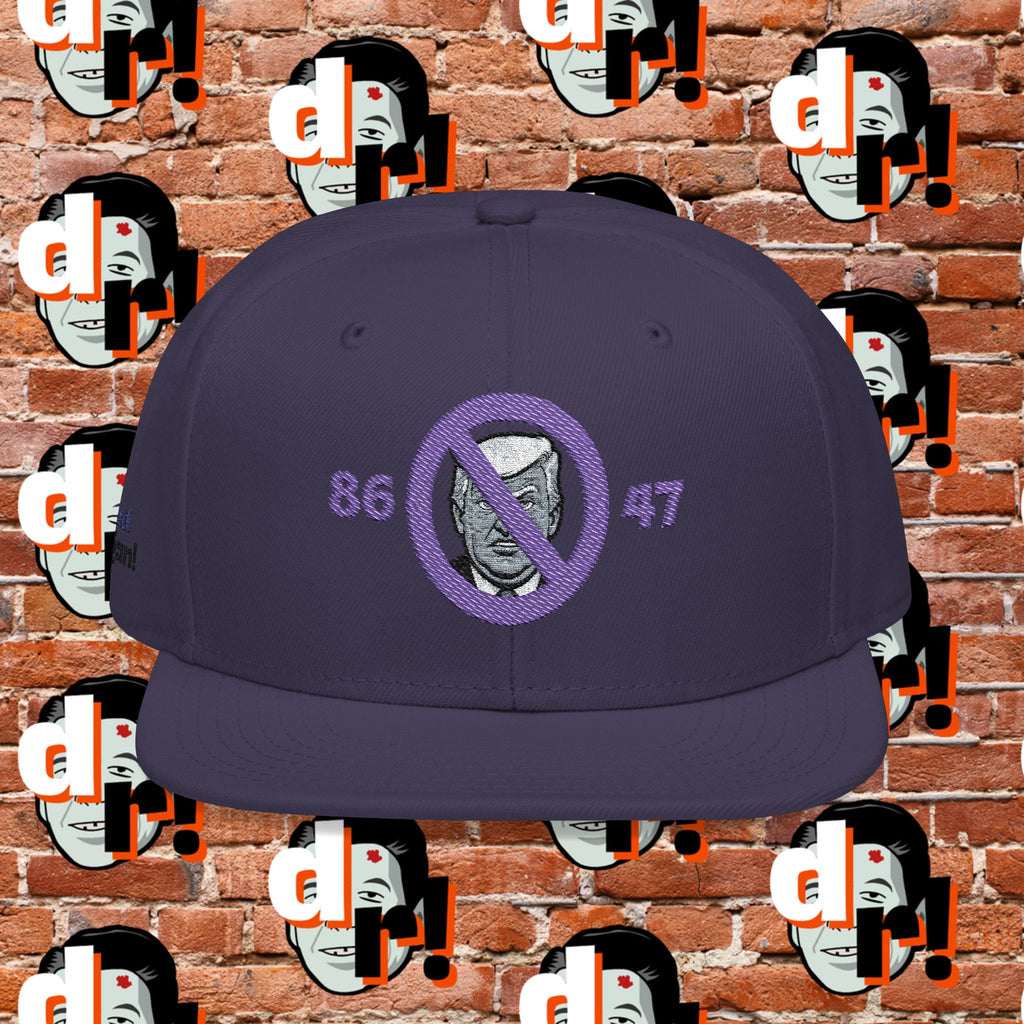 86/47 Purple Embroidered Snapback