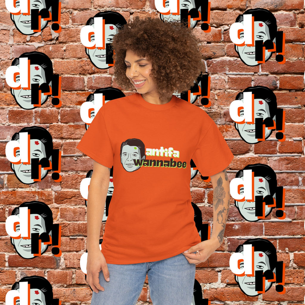 Antifa Wannabe (Lime) Unisex Heavy Cotton Tee