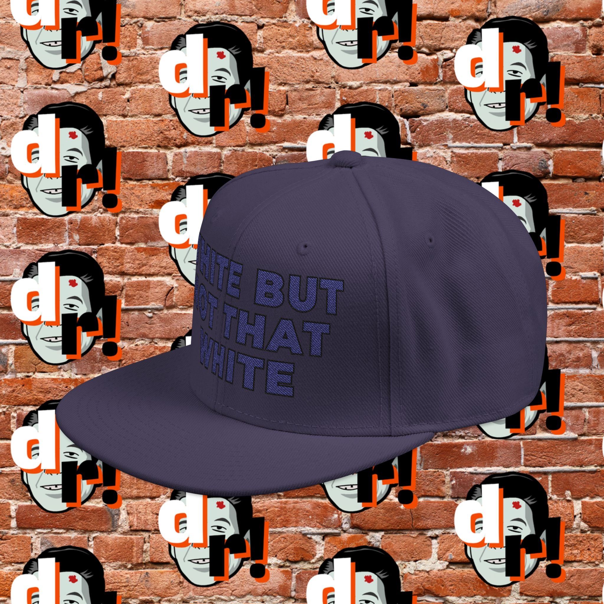 White But Not That White ( Blue Letter b/o) Snapback