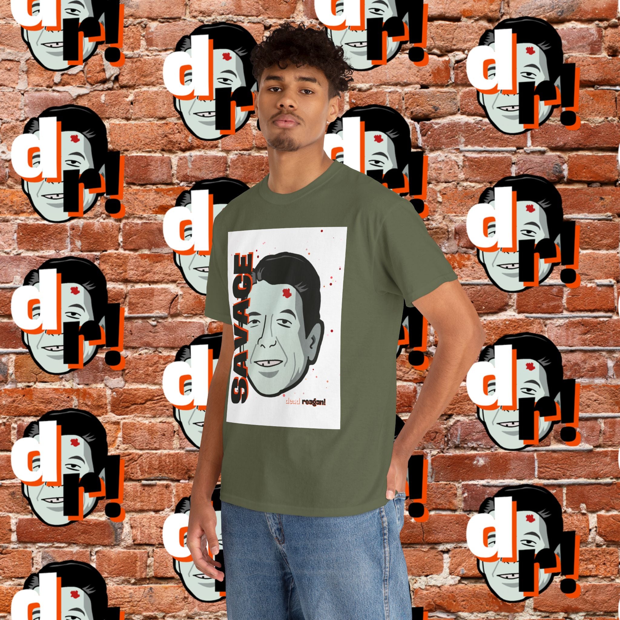 Savage Dead Reagan Graphic Tee White