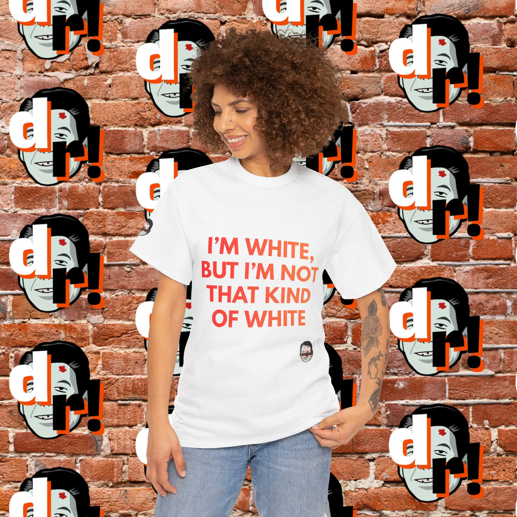 I’m White But… (Orange Gradient Letter) Unisex Heavy Cotton Tee