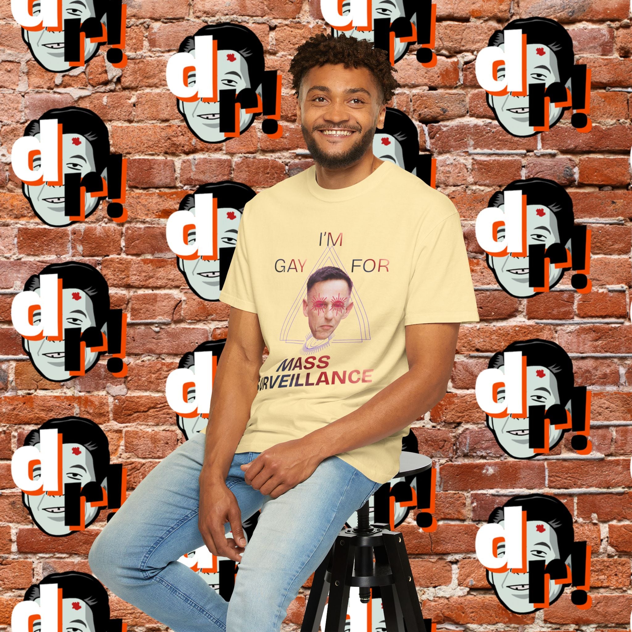 Gay for Mass Surveillance Cotton T- Shirt