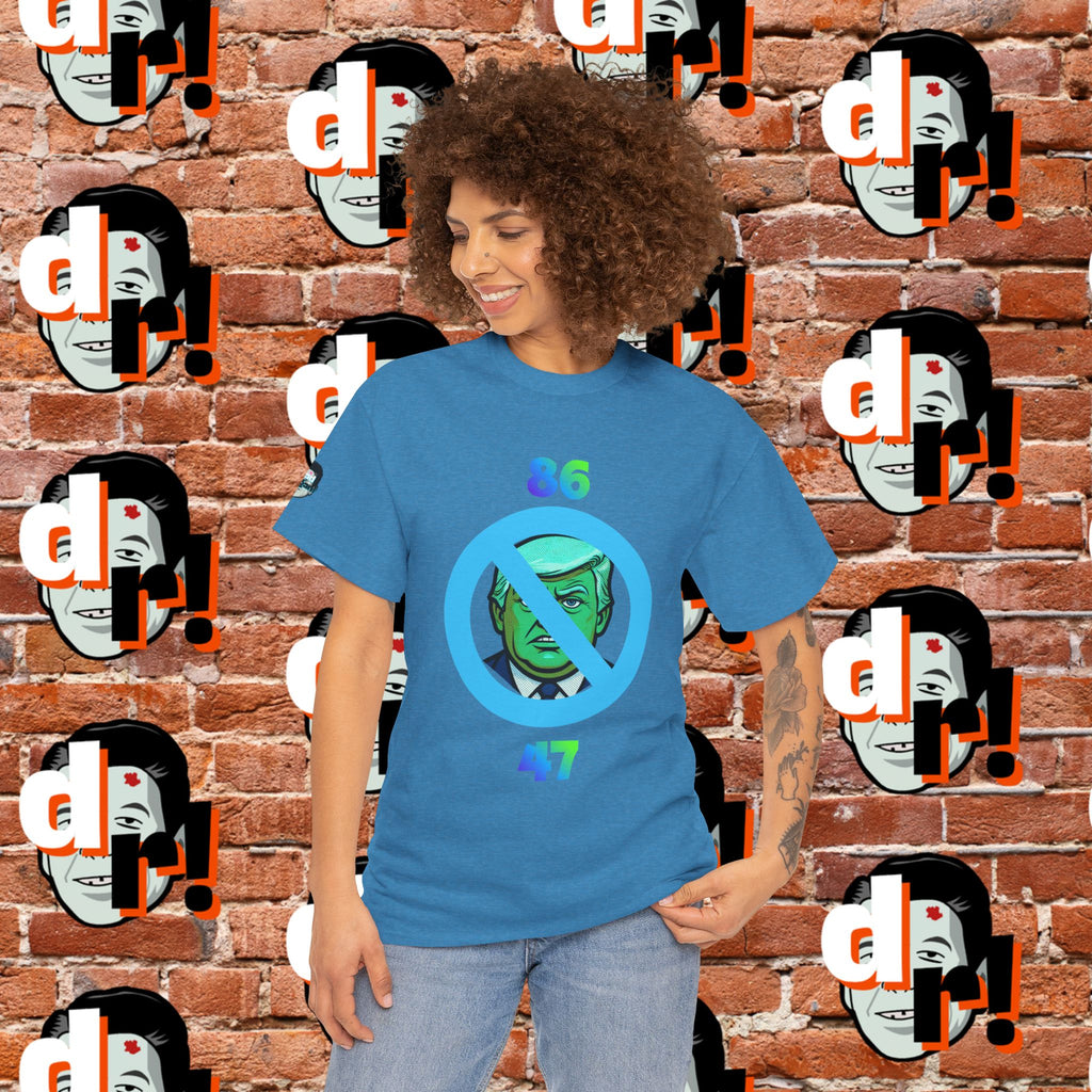 86/47 Lime & Blue Unisex Heavy Cotton Tee
