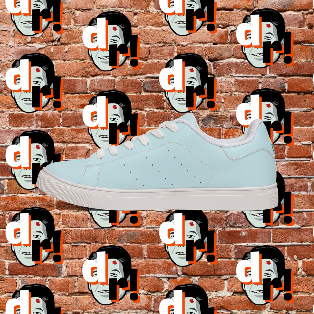 Dead Reagan (Teal/Sky) Men's Low-Top Pleather Sneakers