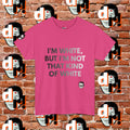 I’m White Buy… (B/W Gradient Letter) Unisex Heavy Cotton Tee