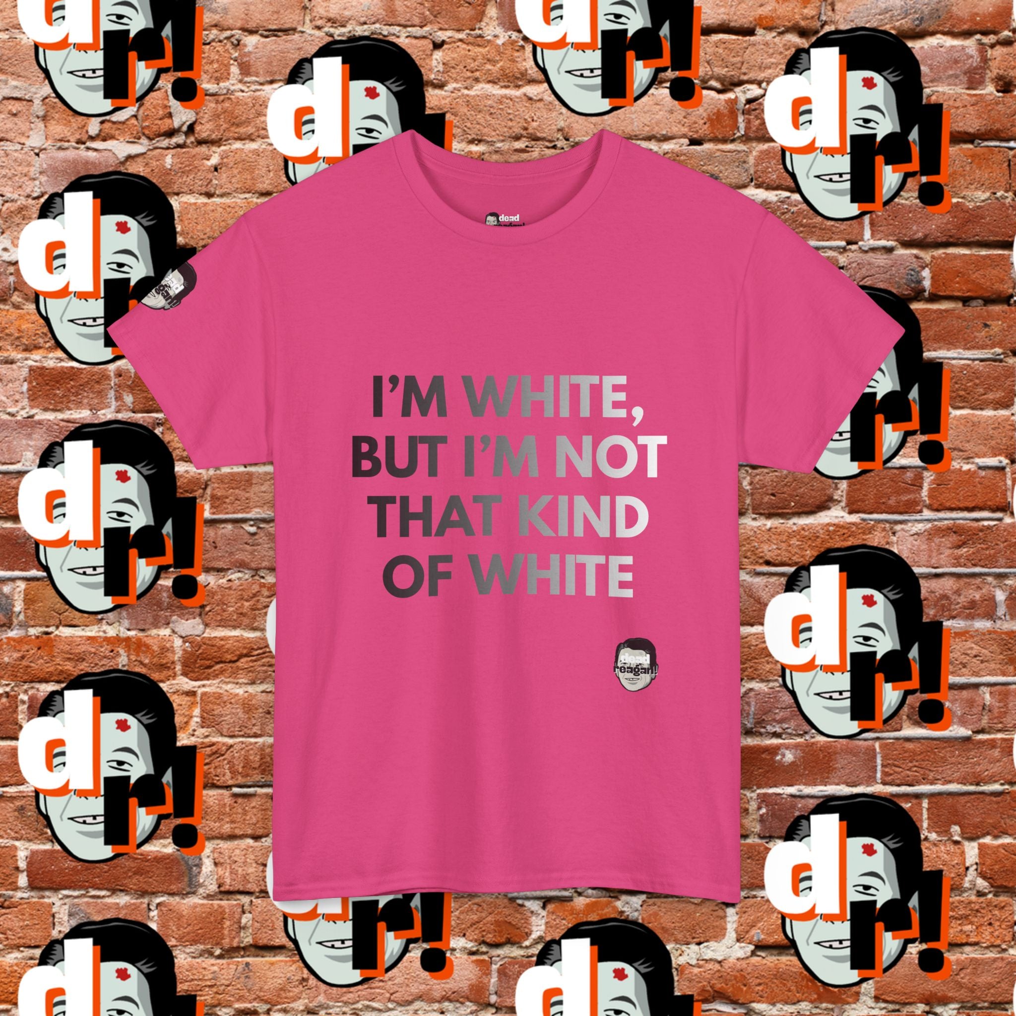 I’m White Buy… (B/W Gradient Letter) Unisex Heavy Cotton Tee