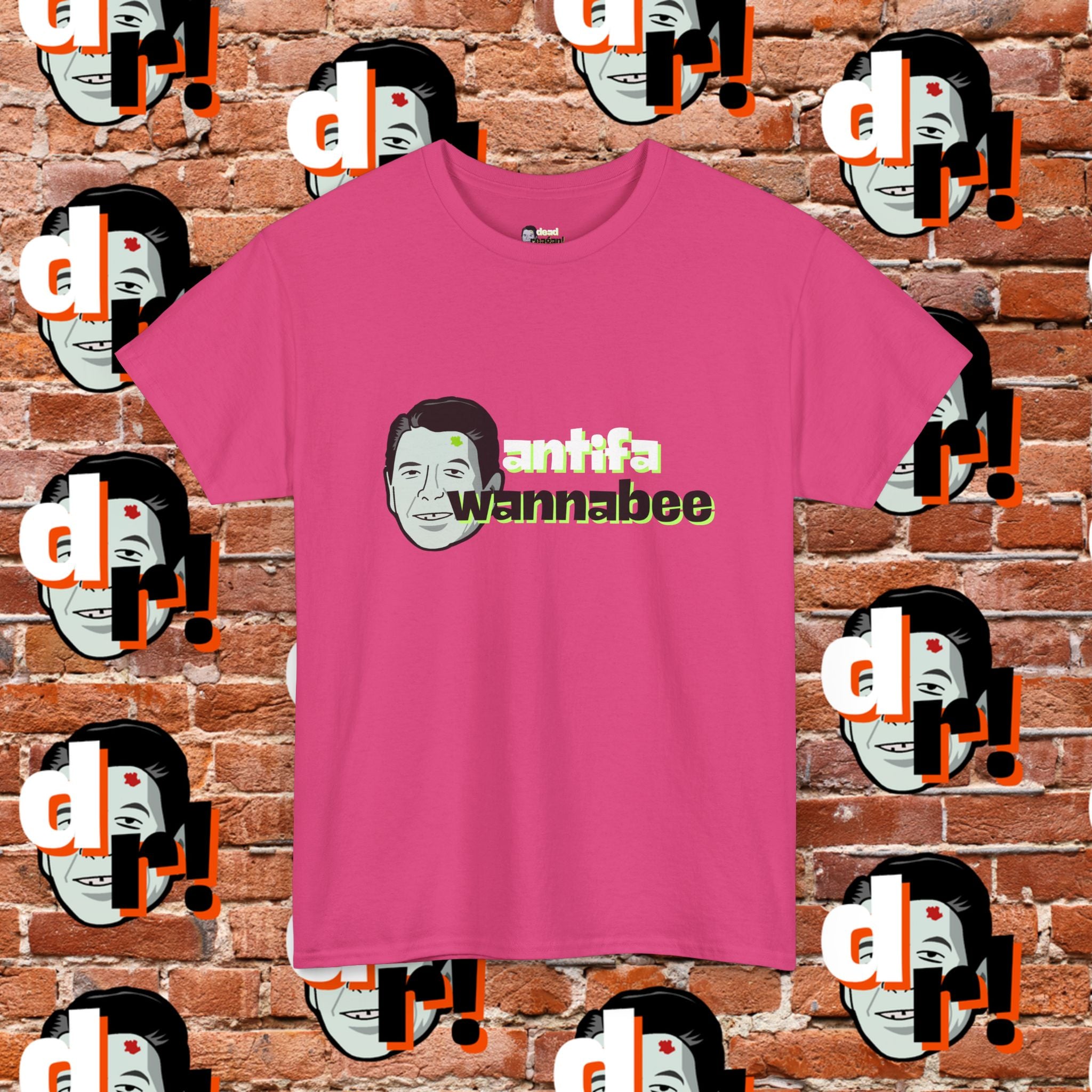 Antifa Wannabe (Lime) Unisex Heavy Cotton Tee