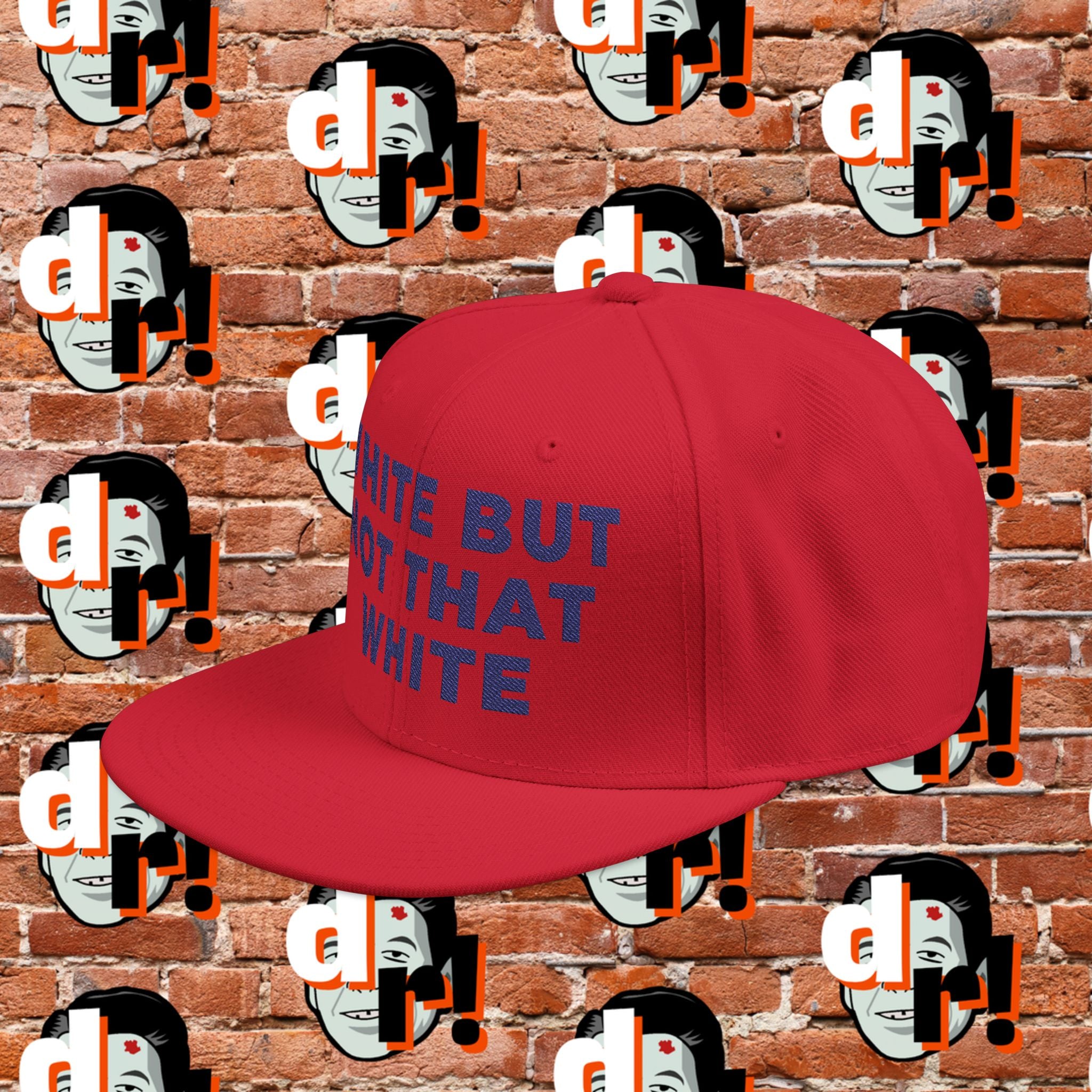 White But Not That White (Blue Letter) Snapback