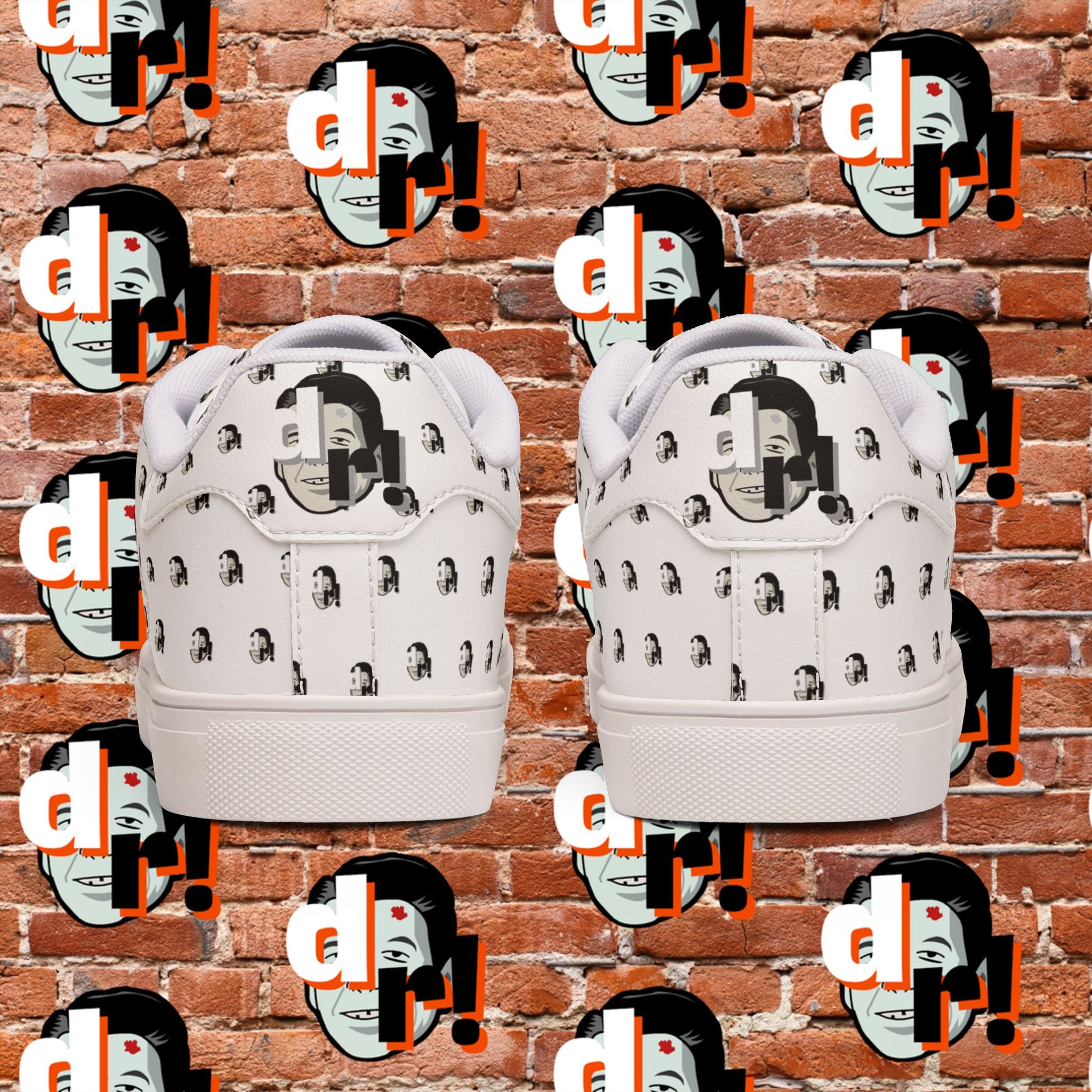 Dead Reagan Monogram All Over (Mono Lite) Men's Low-Top Pleather Sneakers