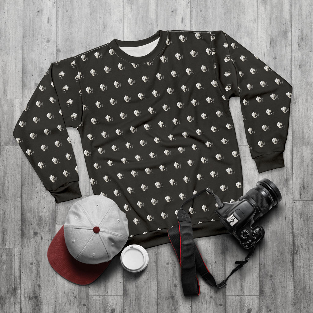Dead Reagan Monogram Logo Print Crewneck Sweatshirt