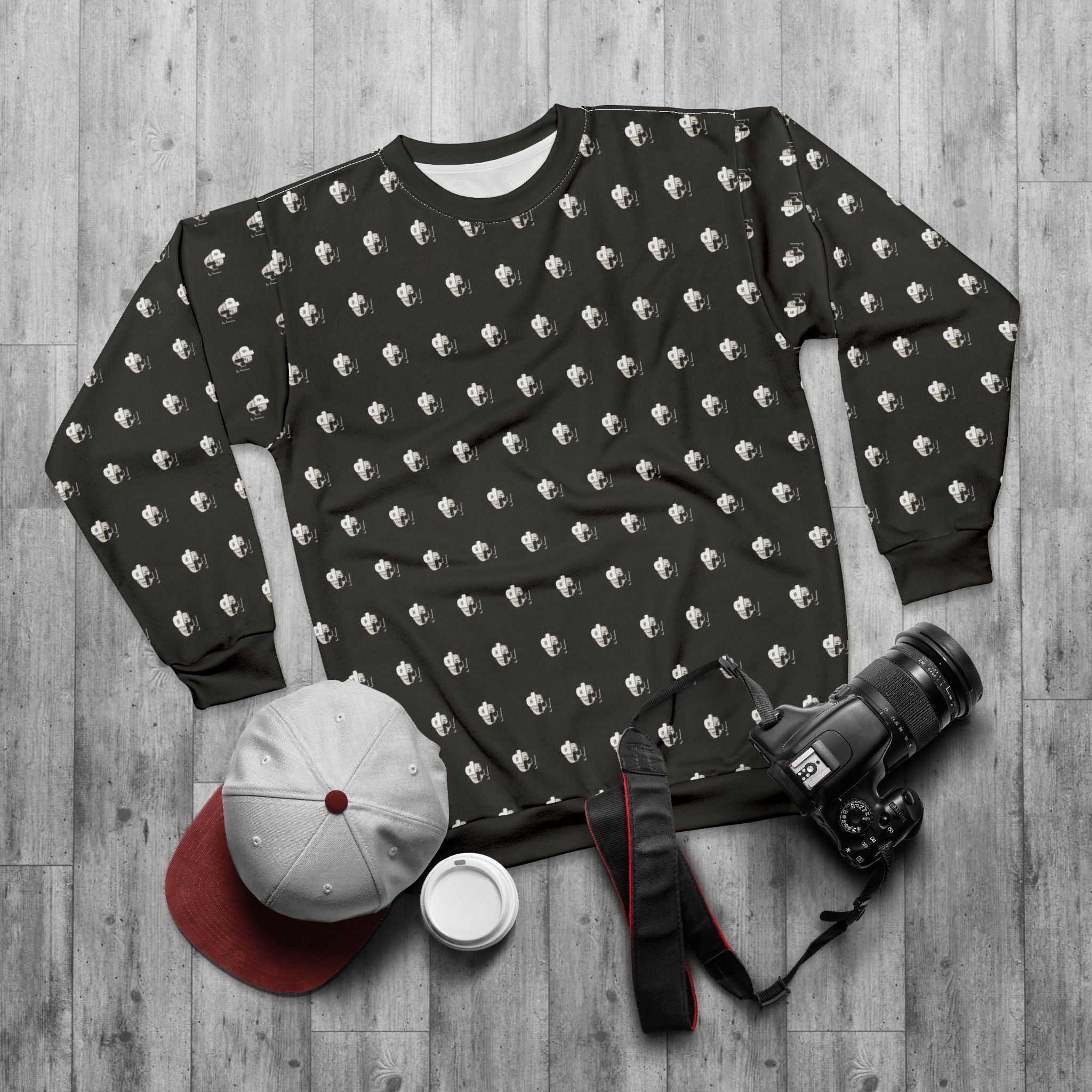 Dead Reagan Monogram Logo Print Crewneck Sweatshirt