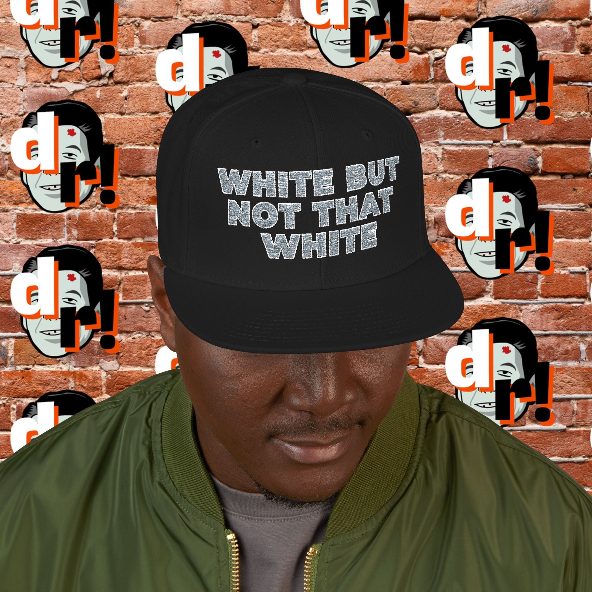 White But Not That White (Gray Letter w/o) Snapback