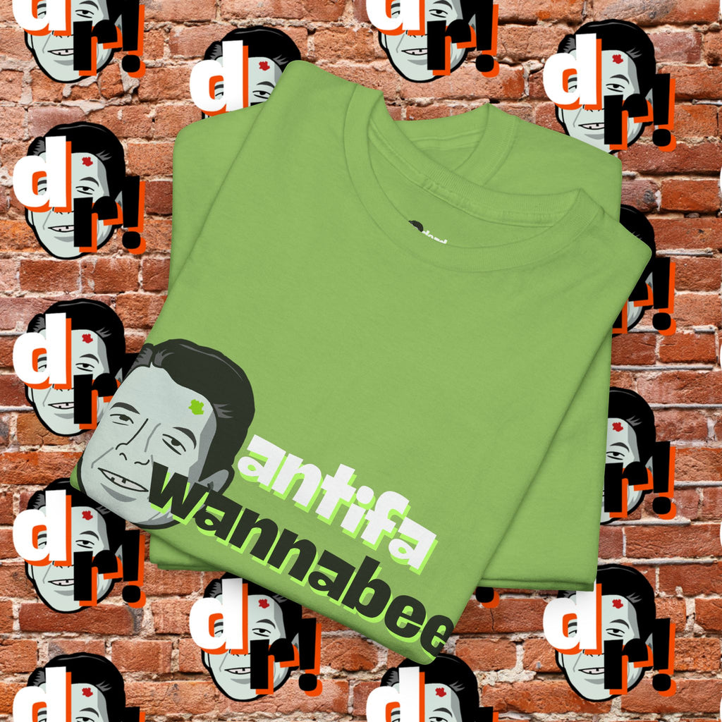 Antifa Wannabe (Lime) Unisex Heavy Cotton Tee