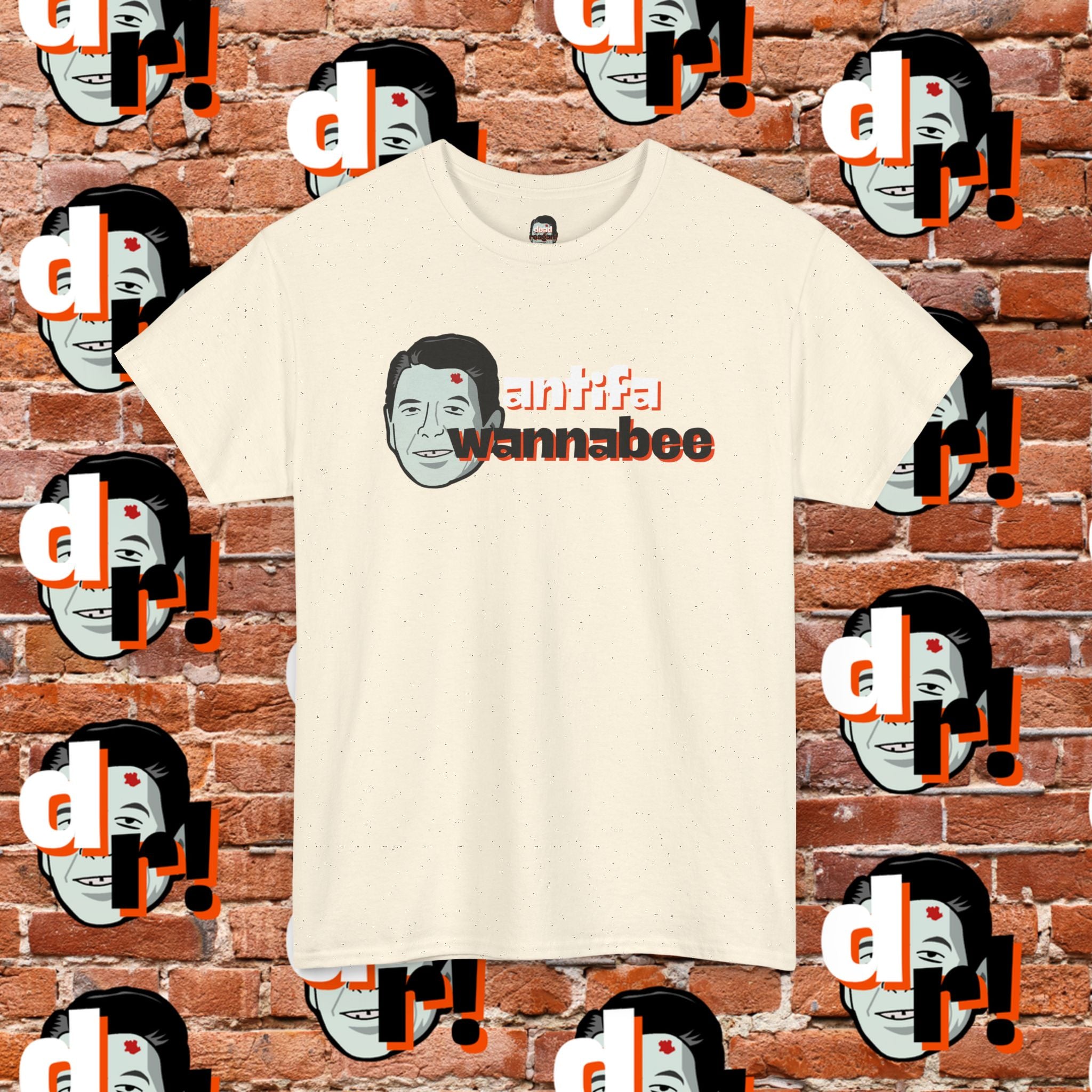 Antifa Wannabee (Orange) Unisex Heavy Cotton Tee