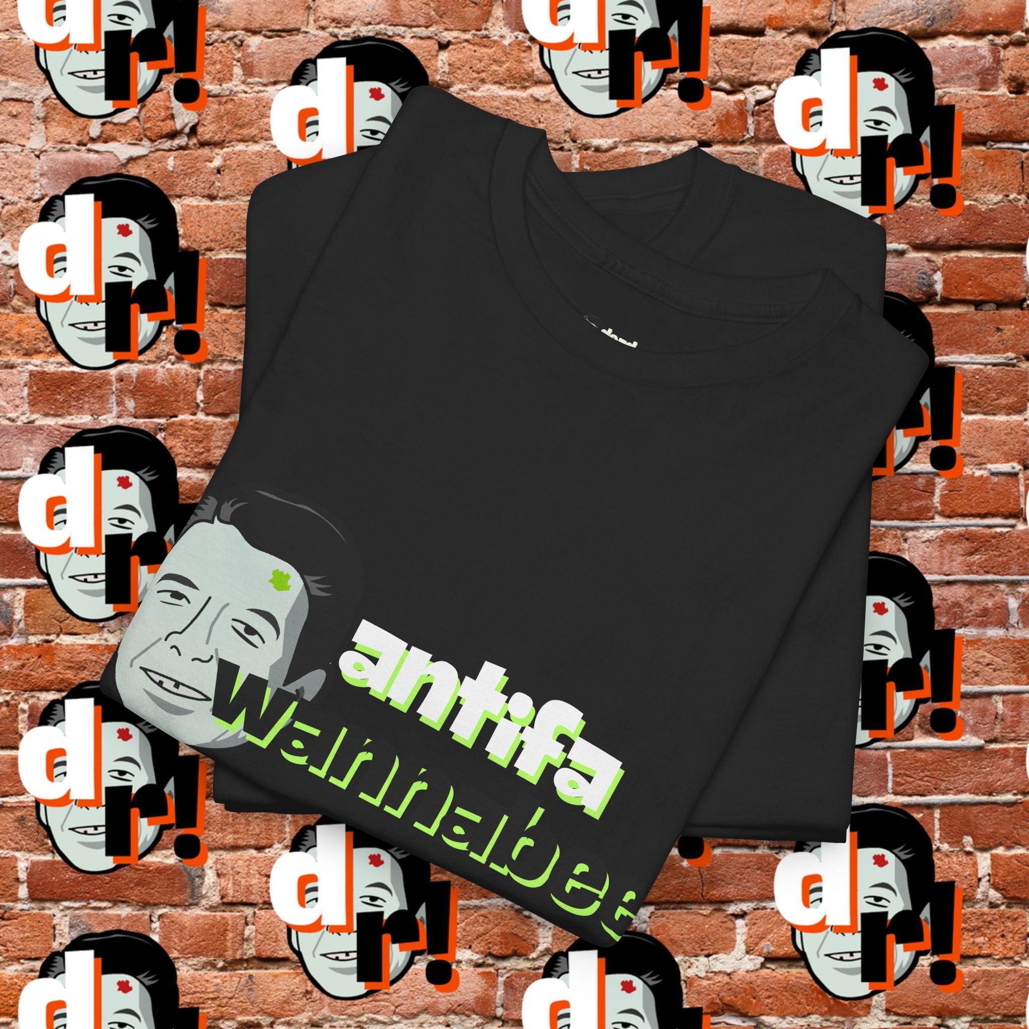 Antifa Wannabe (Lime) Unisex Heavy Cotton Tee