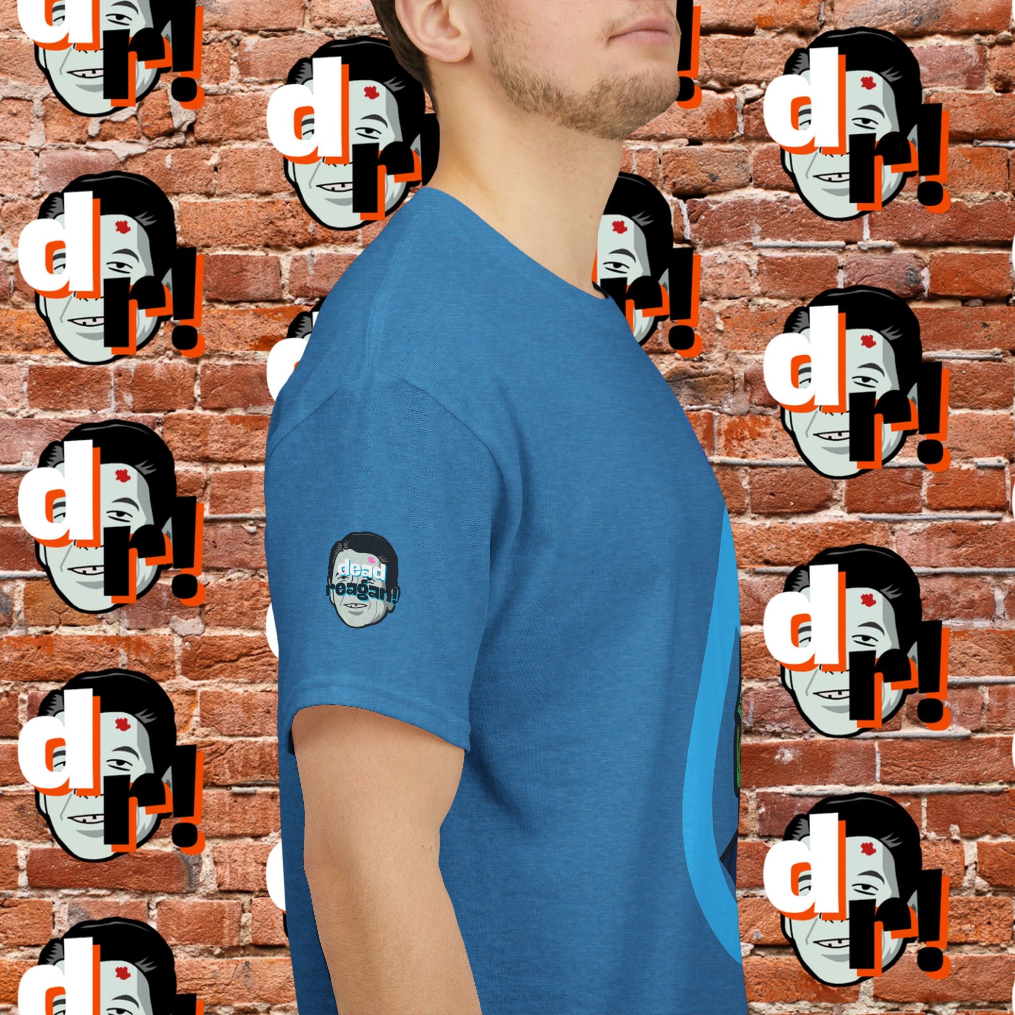 86/47 Lime & Blue Unisex Heavy Cotton Tee