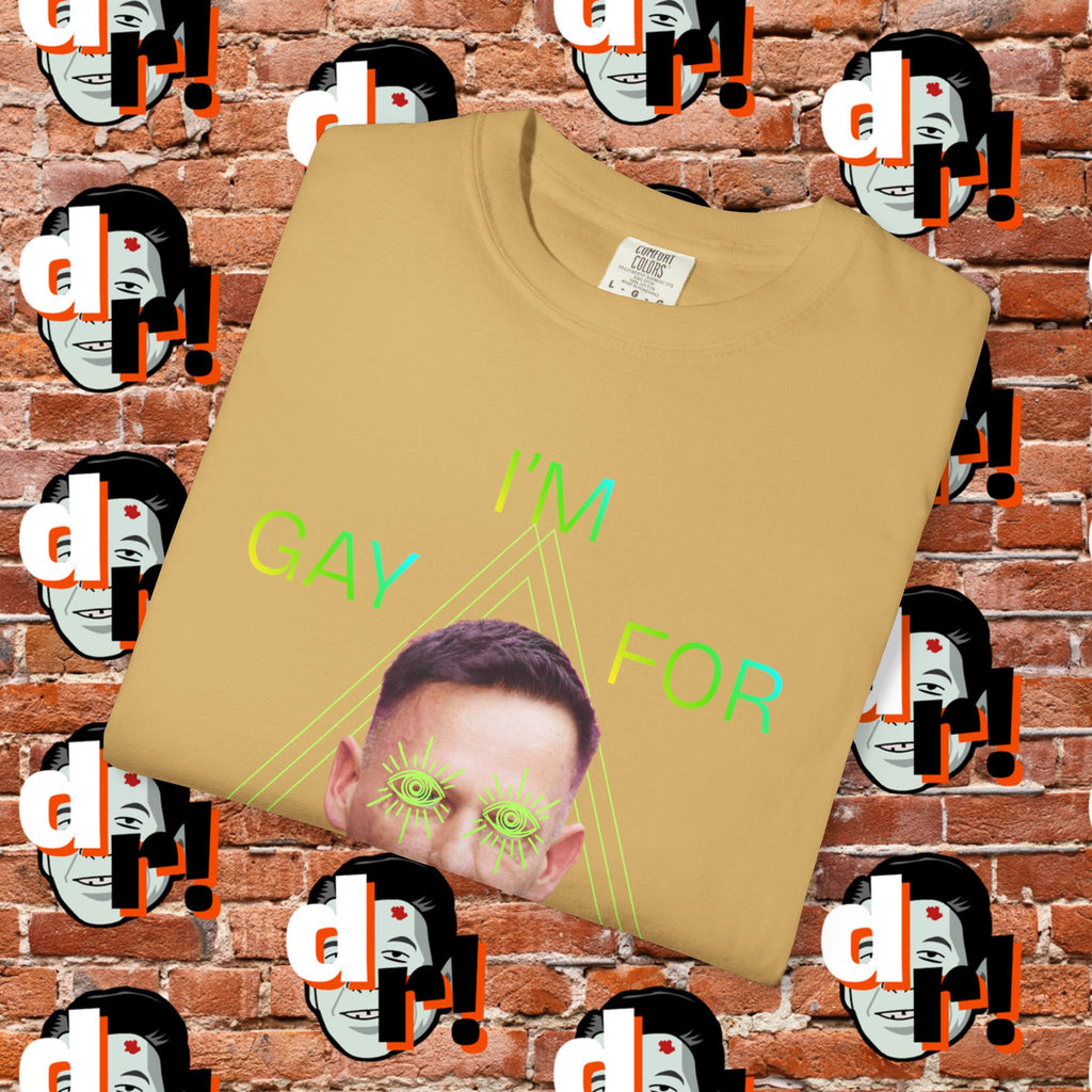 Gay for Mass Surveillance (Lime) Cotton T- Shirt