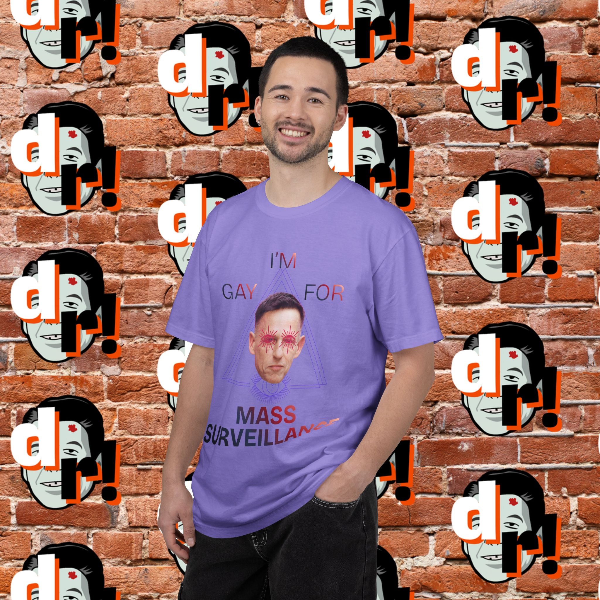 Gay for Mass Surveillance Cotton T- Shirt