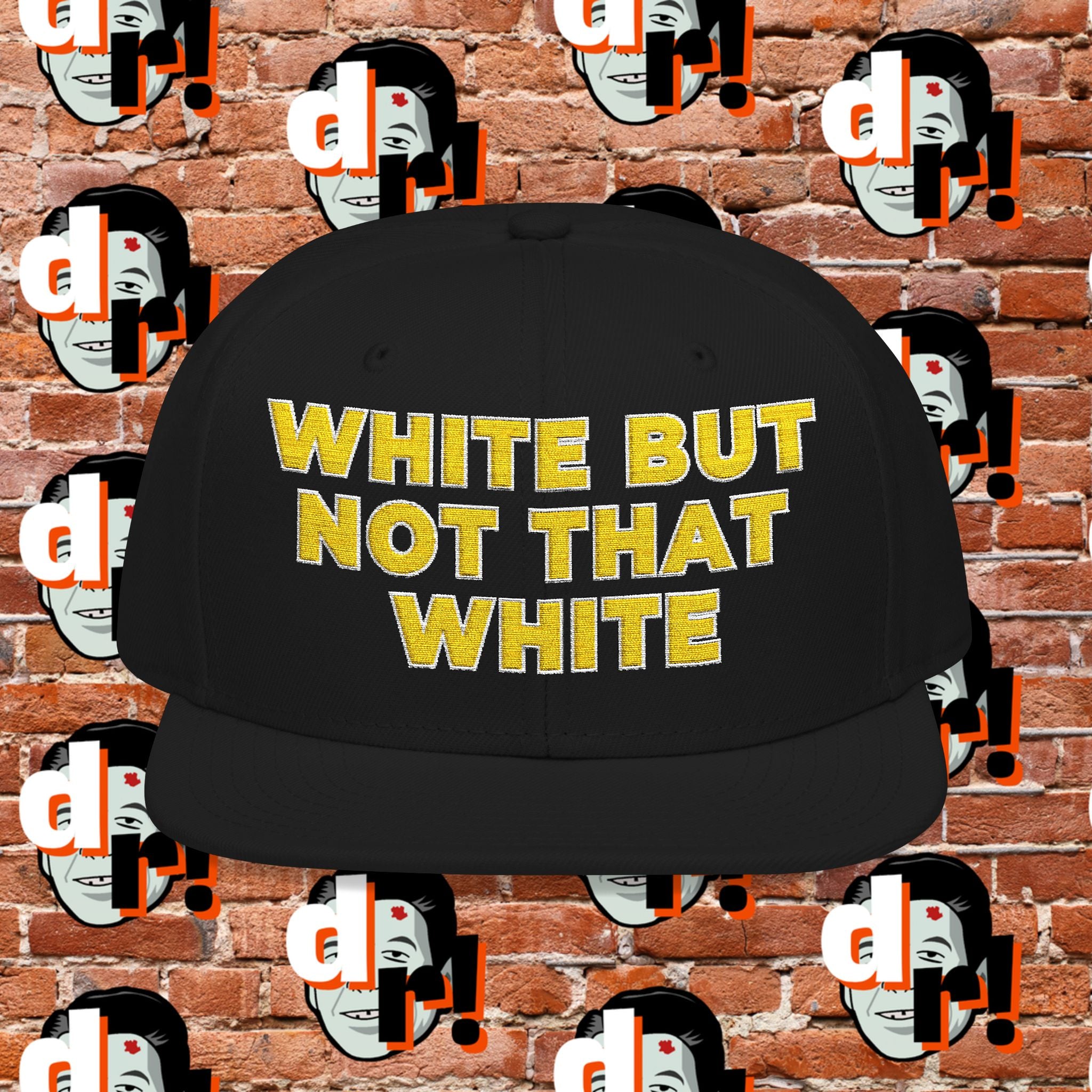 White But Not White (Yellow Letter w/o) Snapback