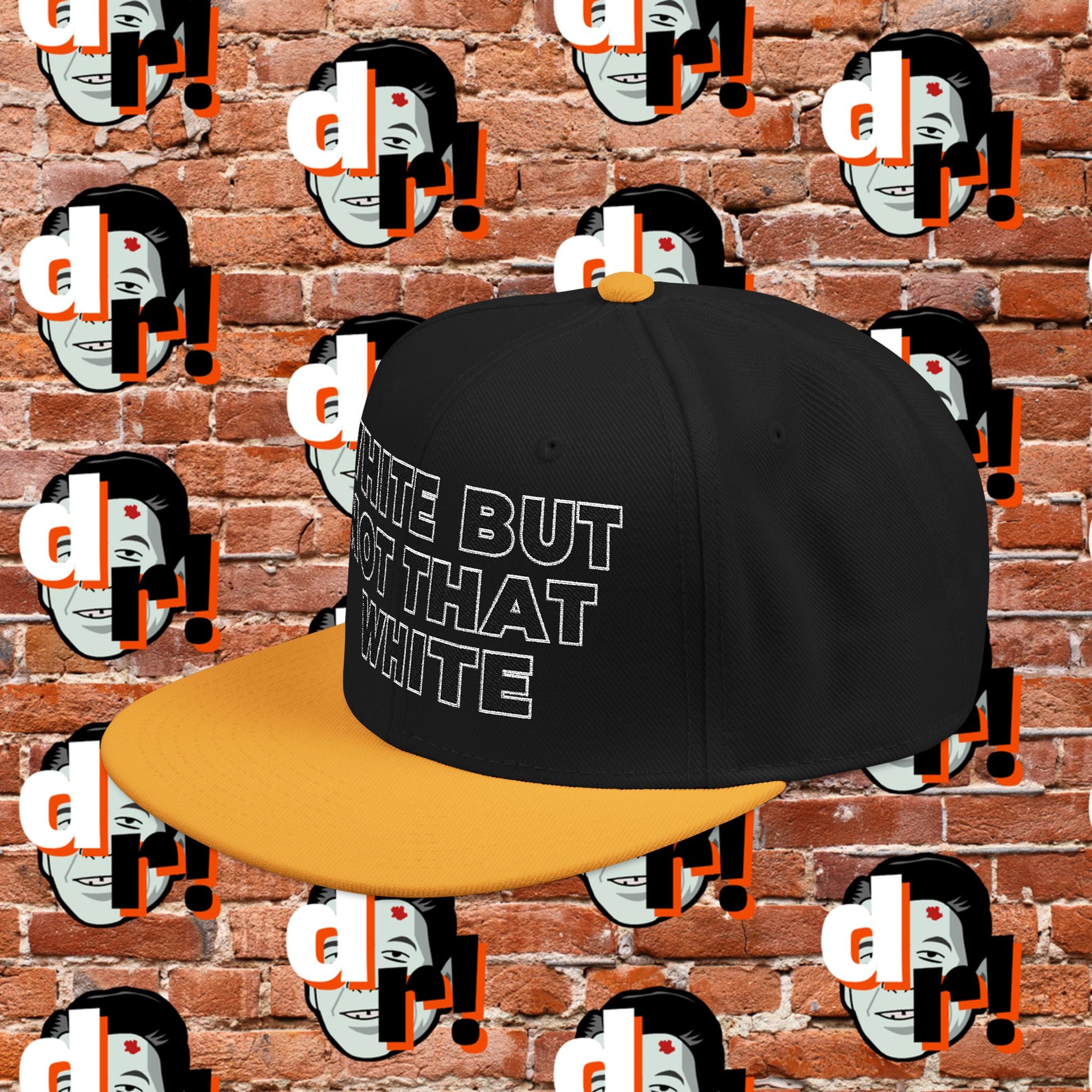 White But Not That White (Black Letter w/o)Snapback