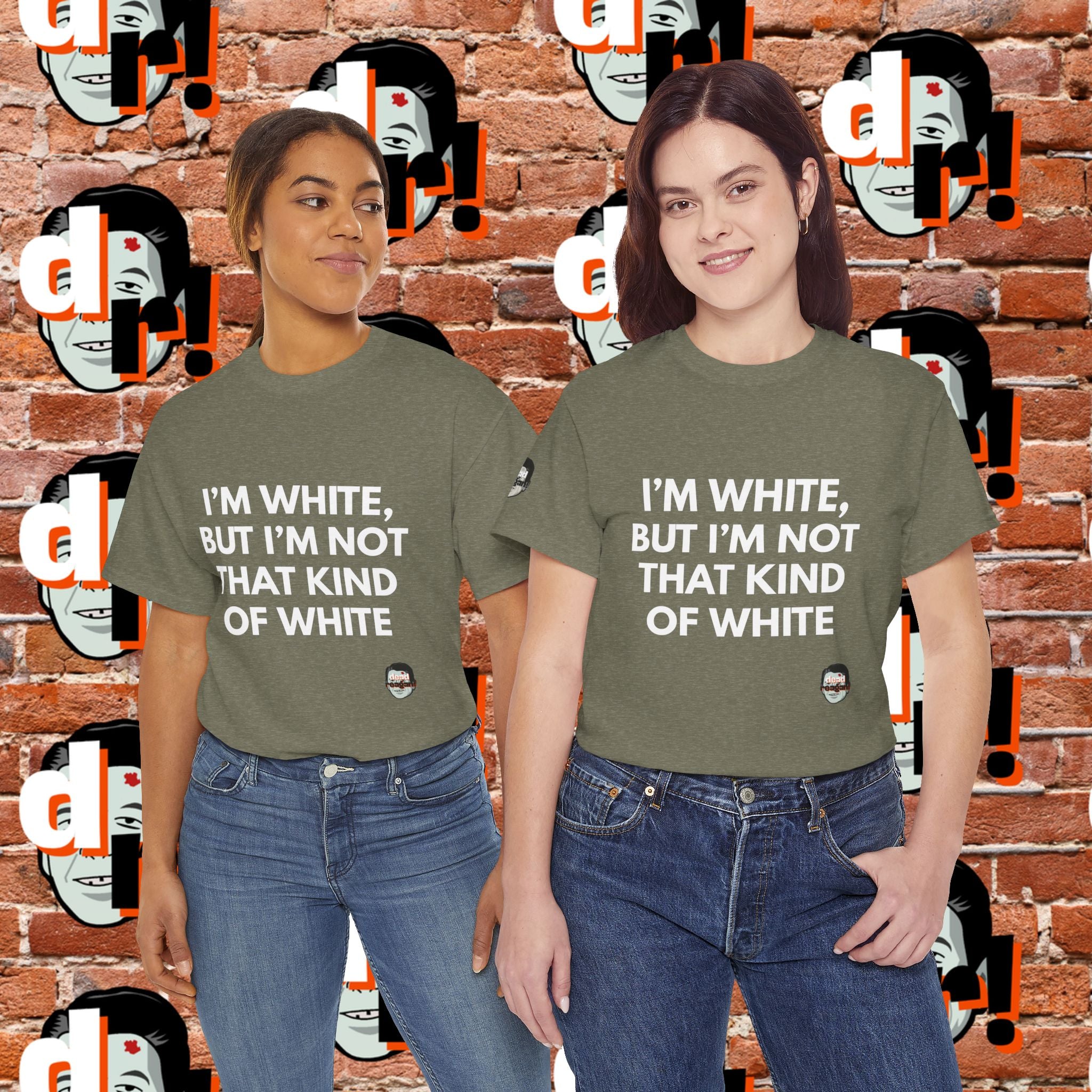 I’m White but… (White Letter) Unisex Heavy Cotton Tee