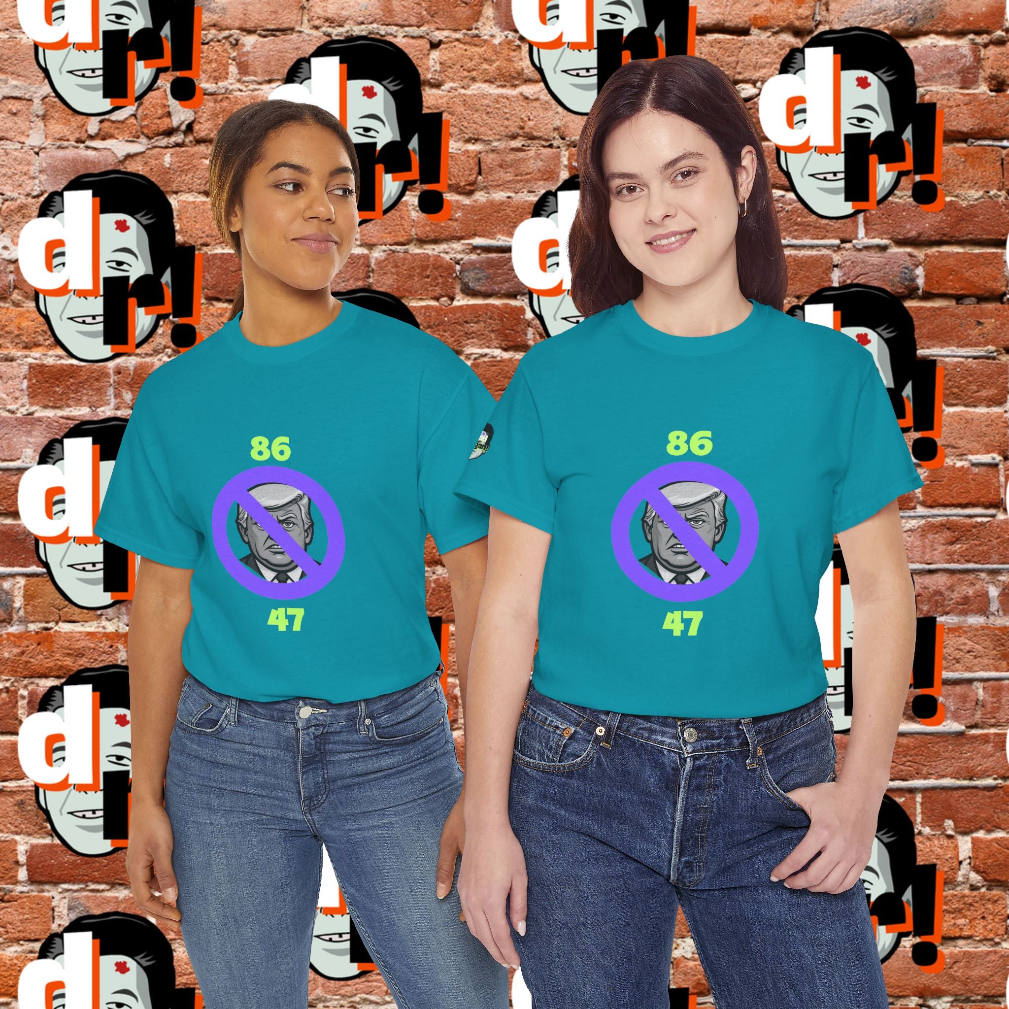 86/47 Lime & Purple  Variant Unisex Heavy Cotton Tee