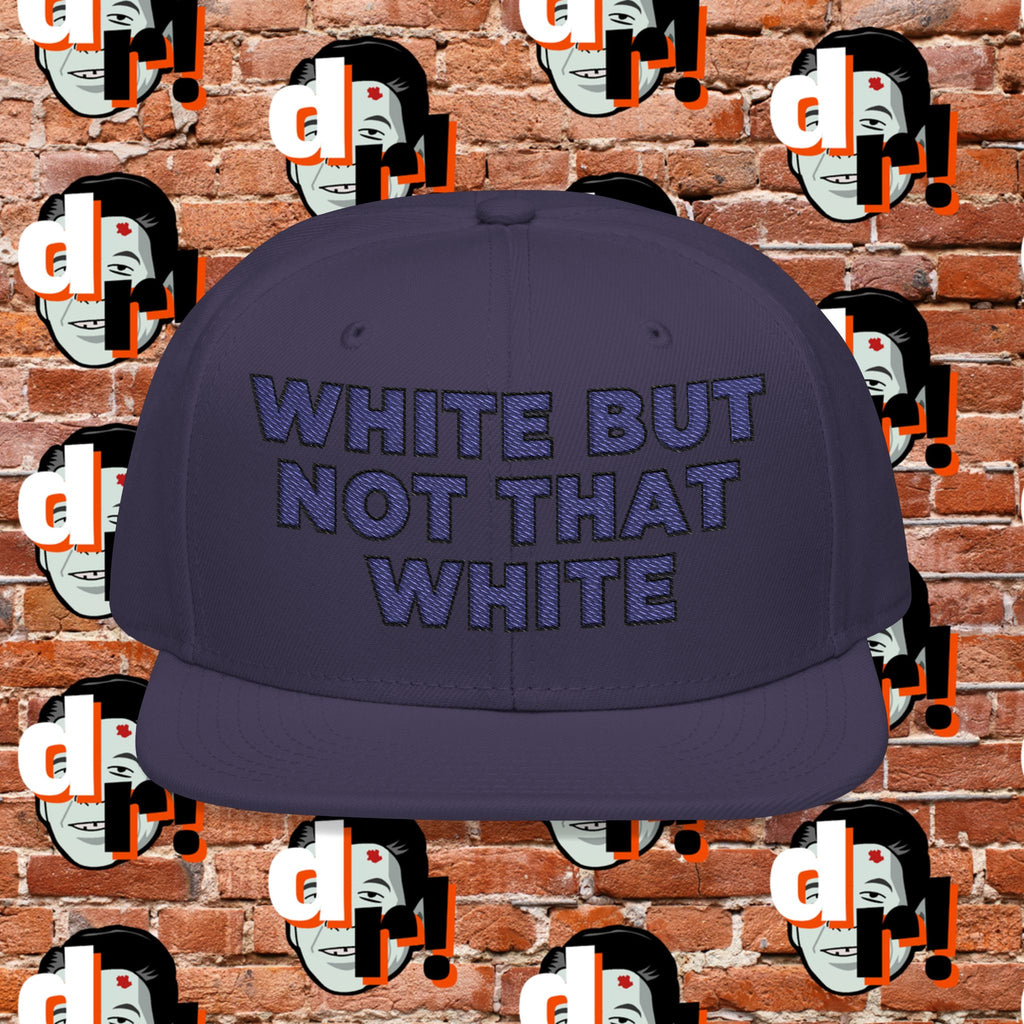 White But Not That White ( Blue Letter b/o) Snapback