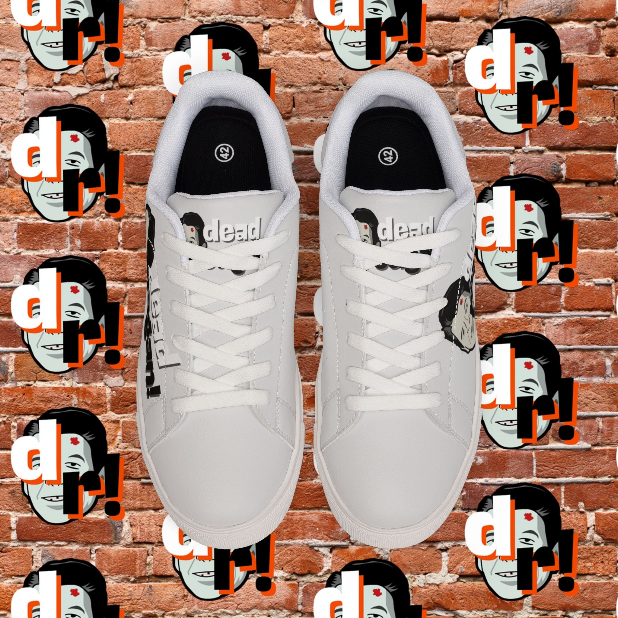 Dead Reagan (Mono Lite) Men's Low-Top Pleather Sneakers