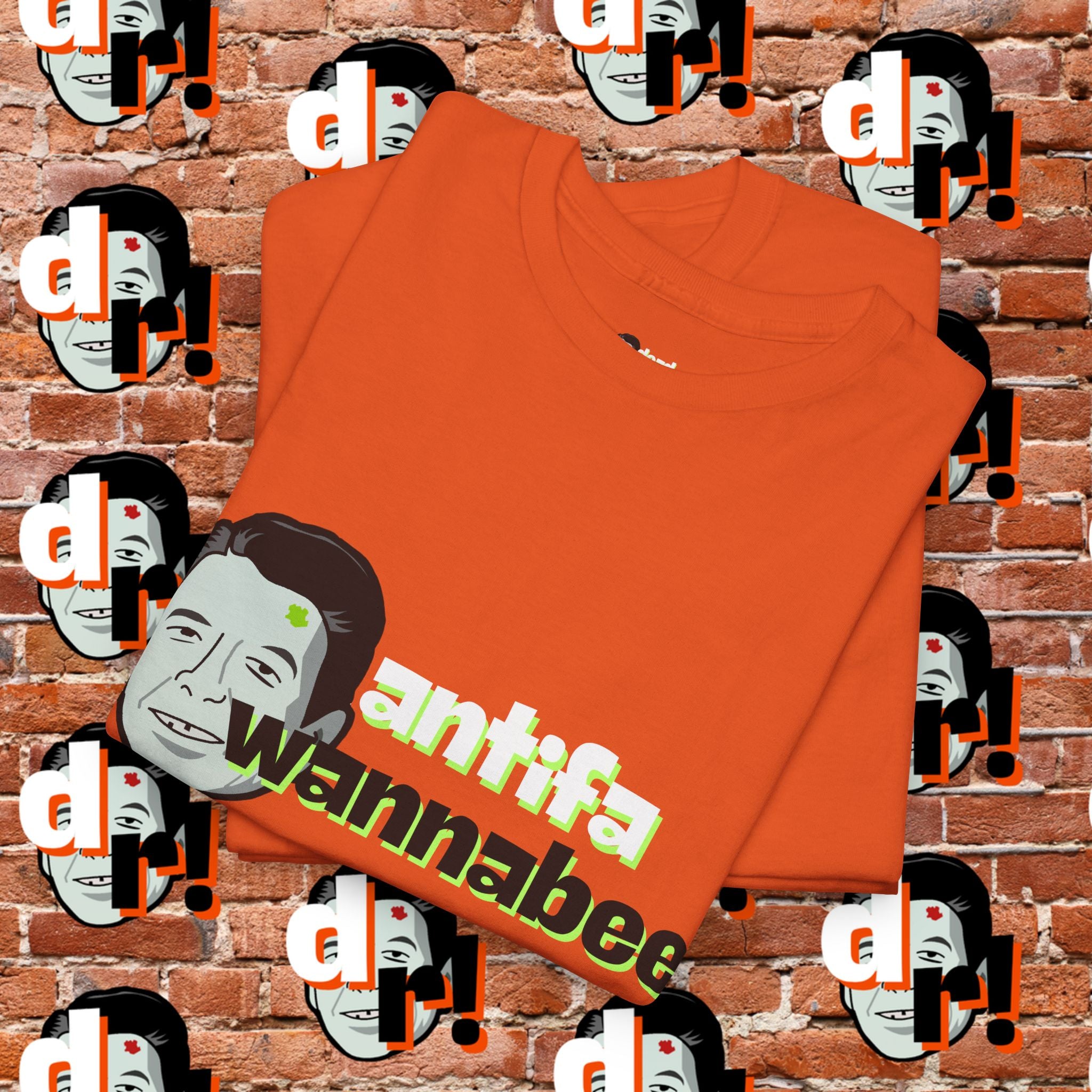 Antifa Wannabe (Lime) Unisex Heavy Cotton Tee